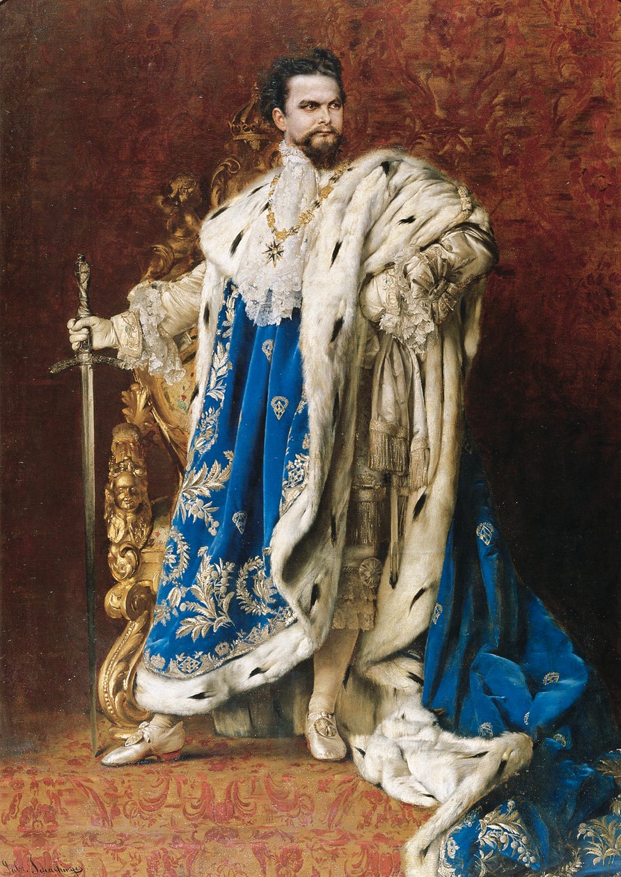 Ludwig II as the Grand Master of the Order of the Knights of St George
