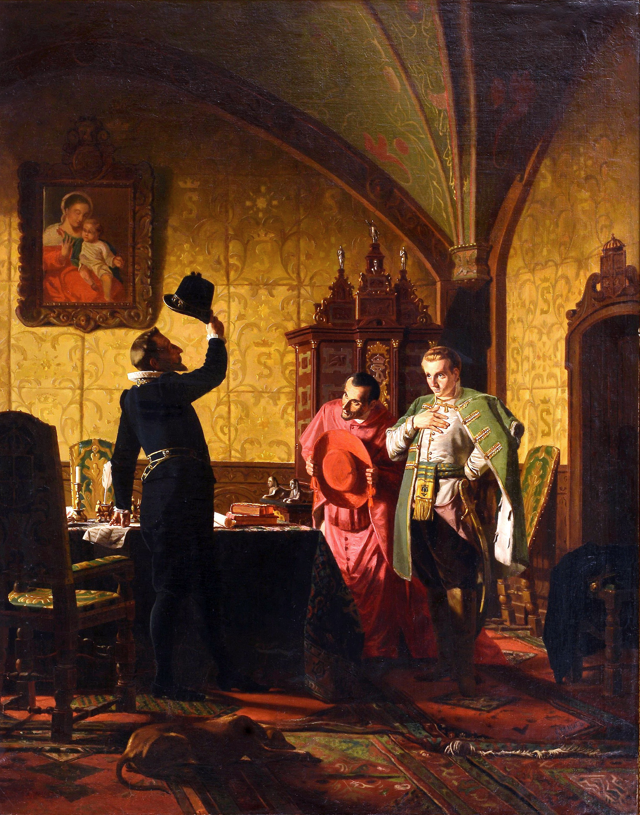 False Dmitriy I swearing Sigismund III introduction of catholicism in Russia Nikolai Nevrev