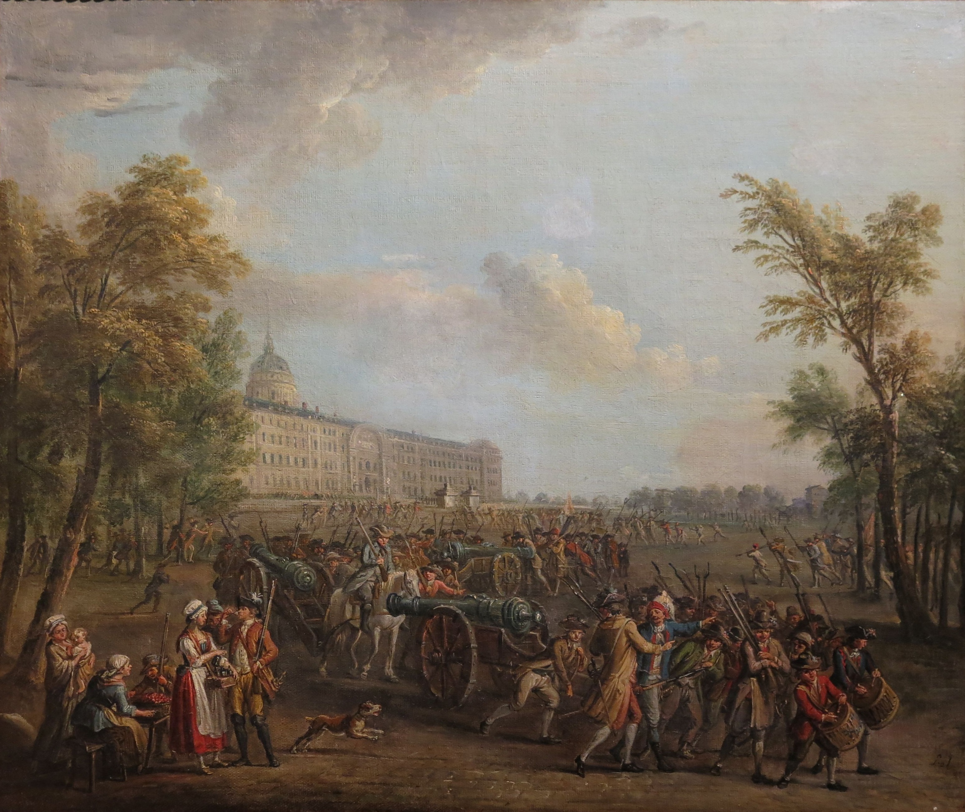 July 14, Looting the weapons to the Invalides in the morning