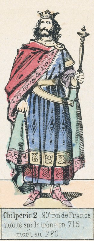 Chilperic II, 20th King of France, Ascended the Throne in 716, Died in