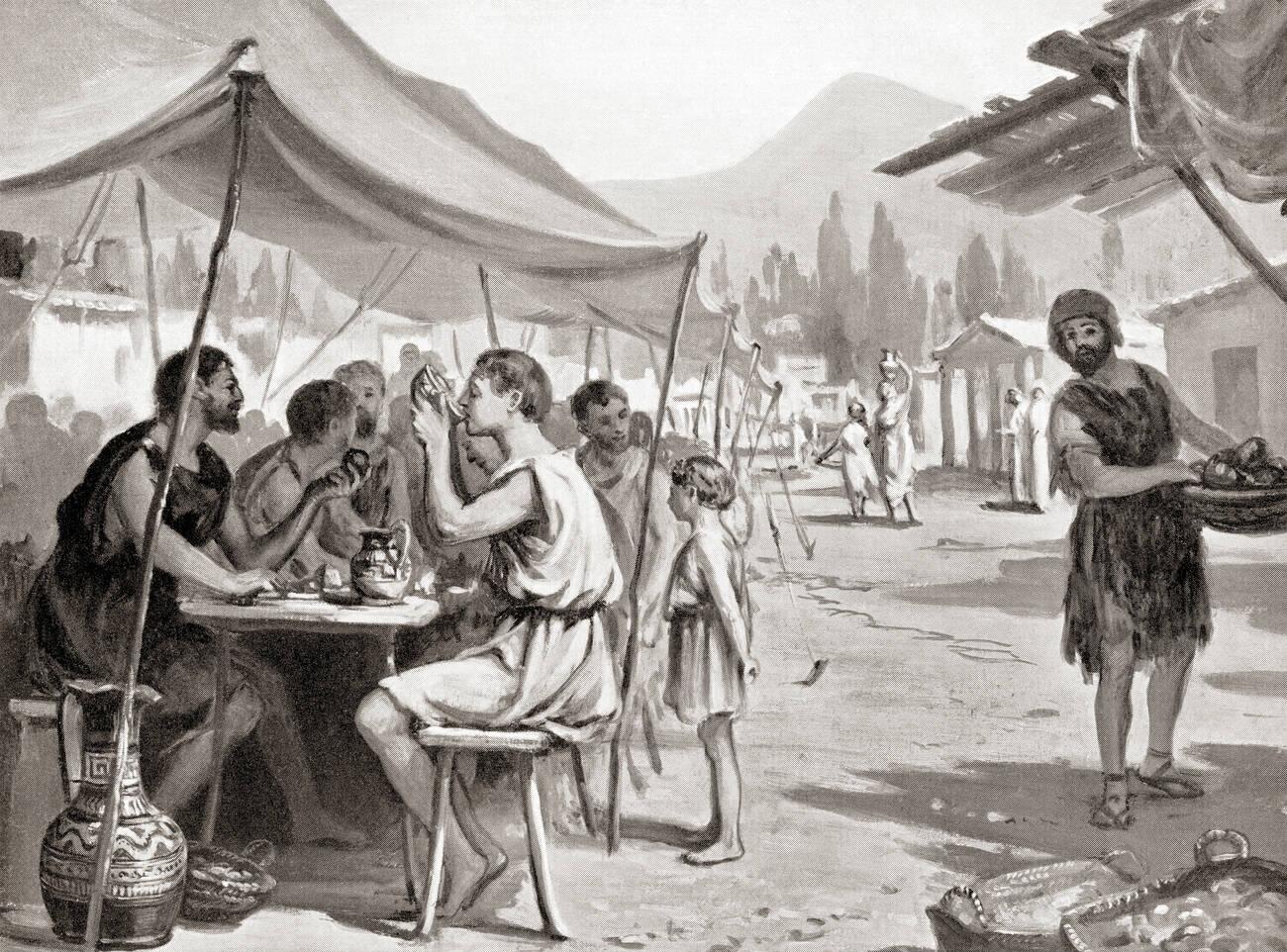 One of the laws of Lycurgus, the Spartan reformer, was that no one should eat their meals at home or in private