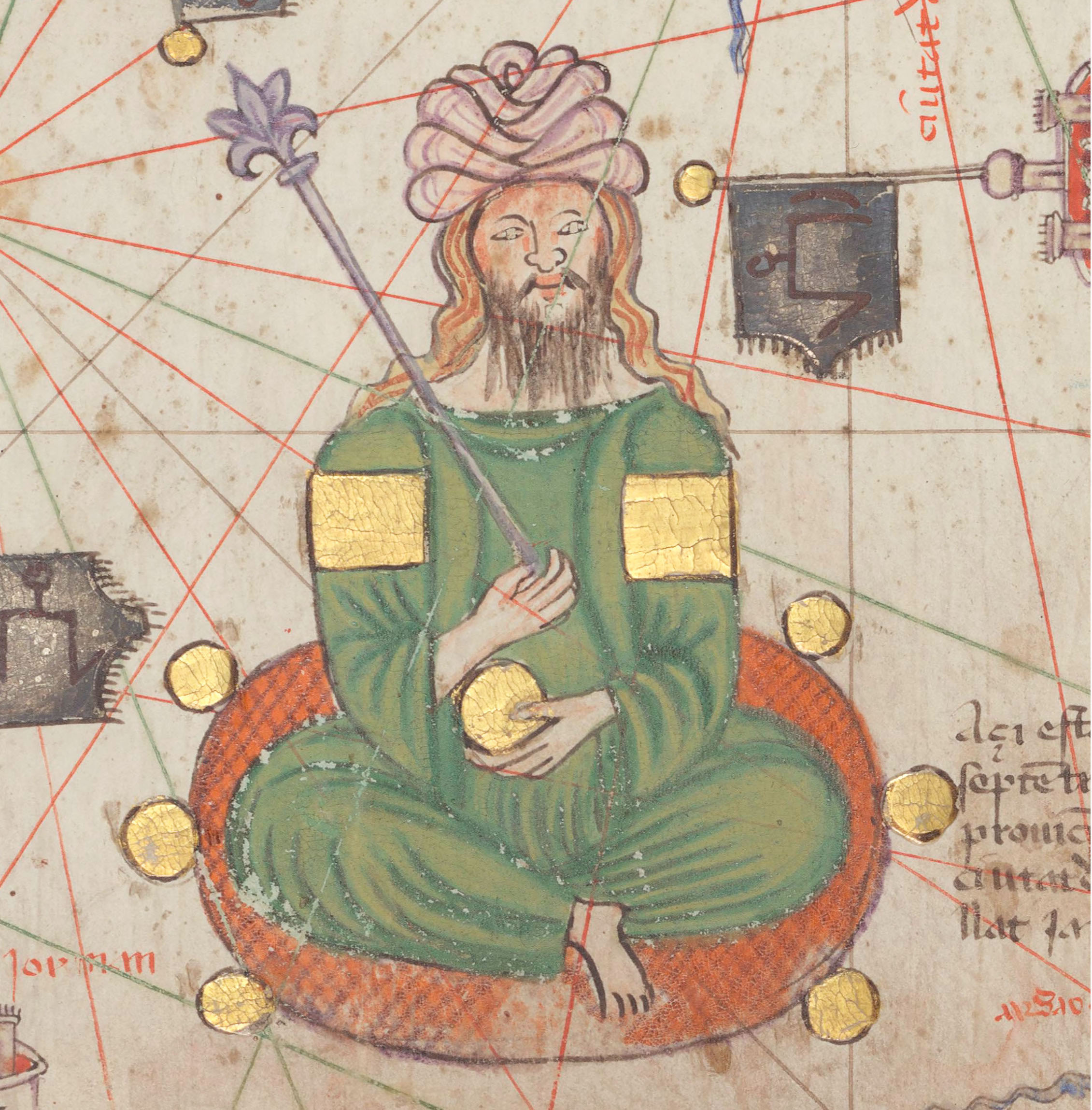 Janibek, Khan of the Golden Horde   Catalan Atlas, Cresques Abraham