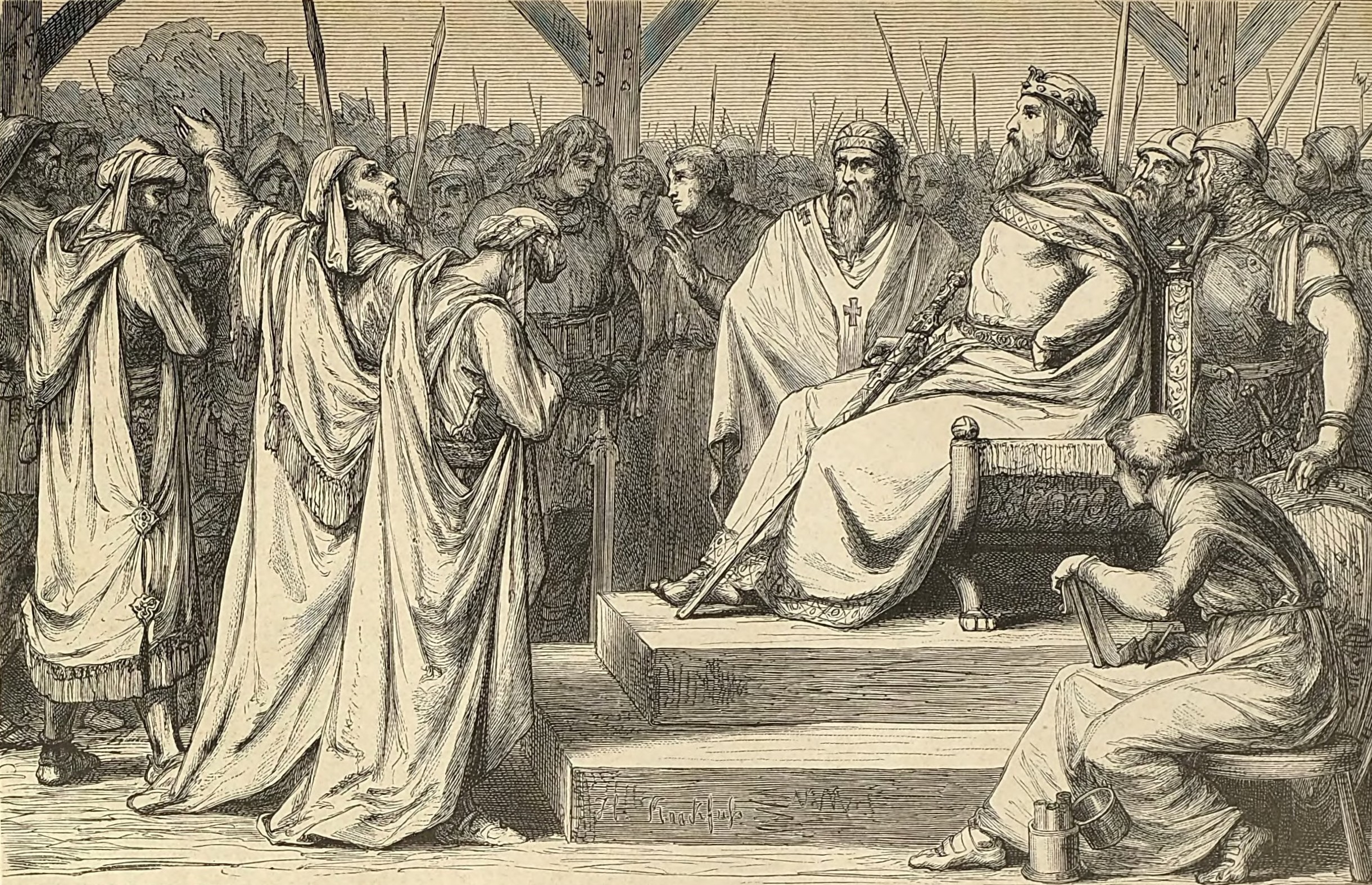 Exiled emirs before Charlemagne in Paderborn