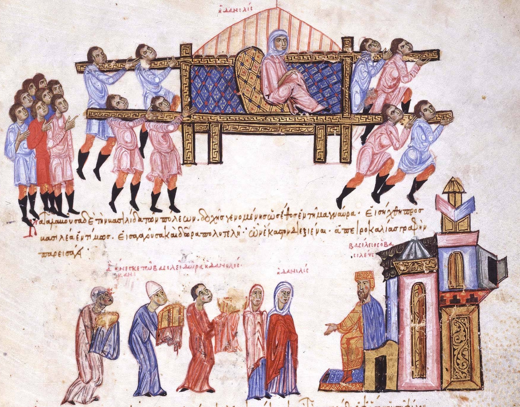 The widow Danielis goes to Constantinople to meet with Emperor Basil I