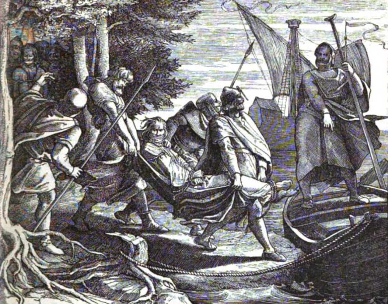 Count Heinrich of Schwerin kidnappining Valdemar II of Denmark