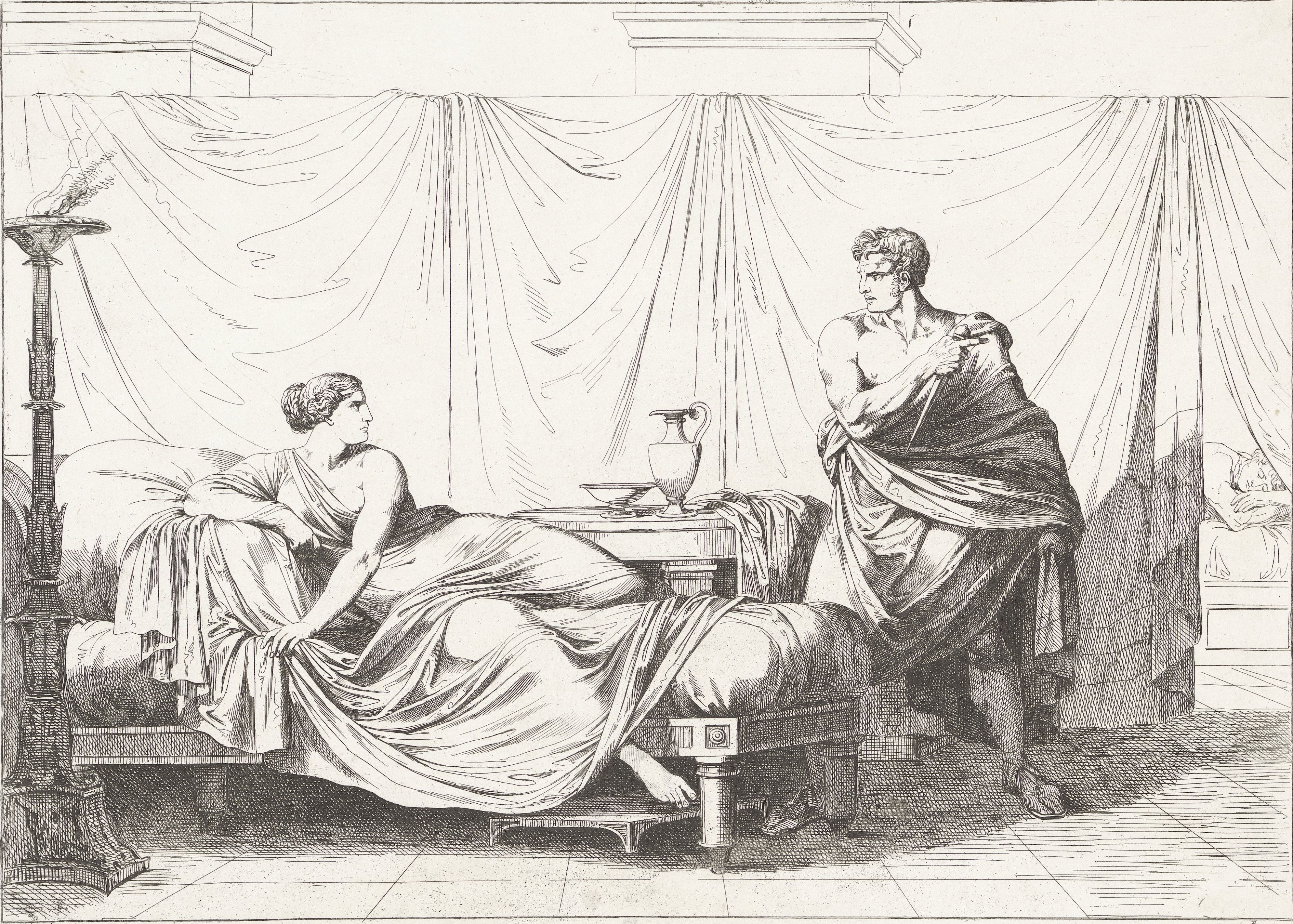 Lucretia Romana surprised by Sextus Tarquinius