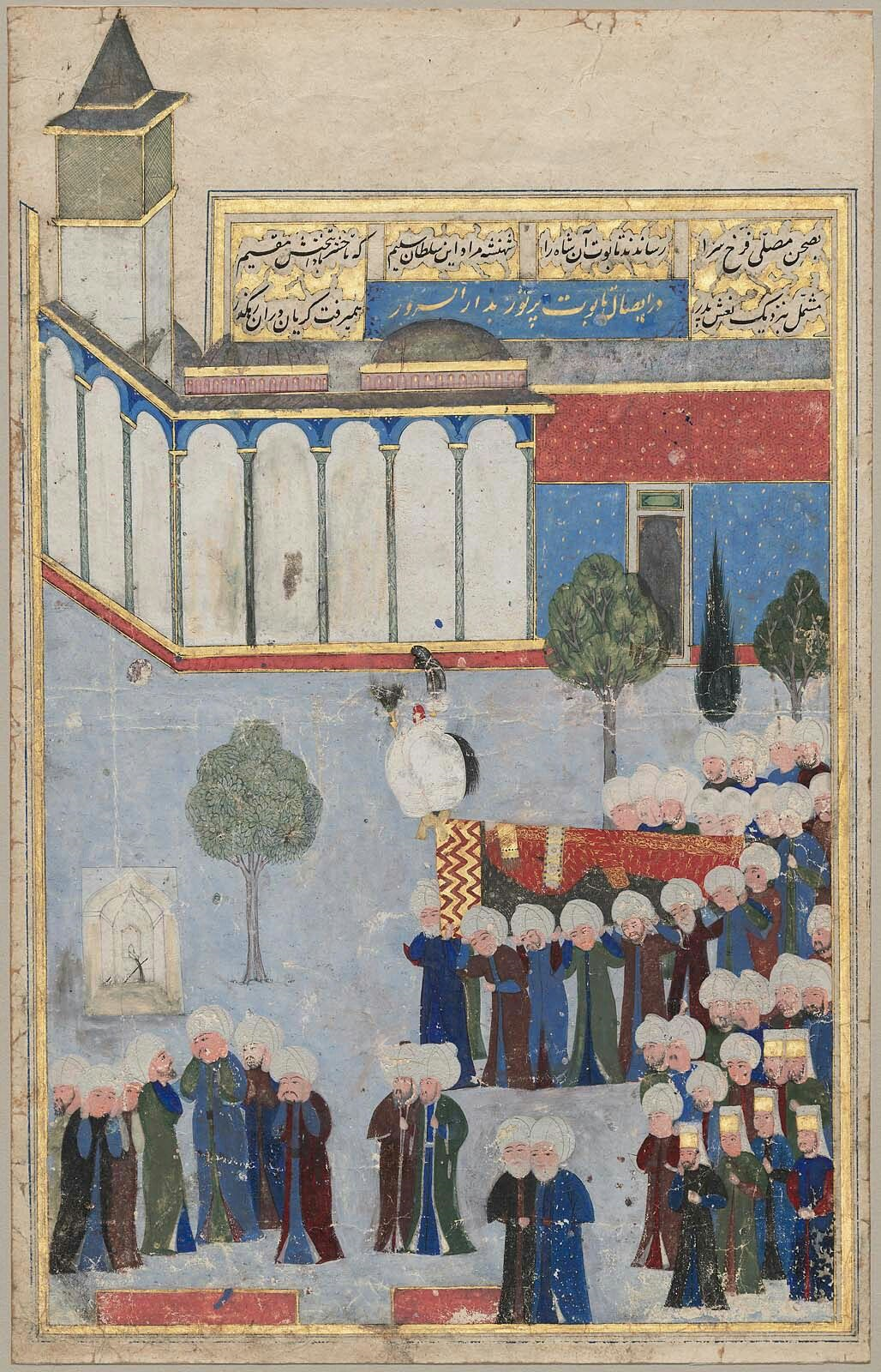 Funeral of Murat II 16th Century miniature