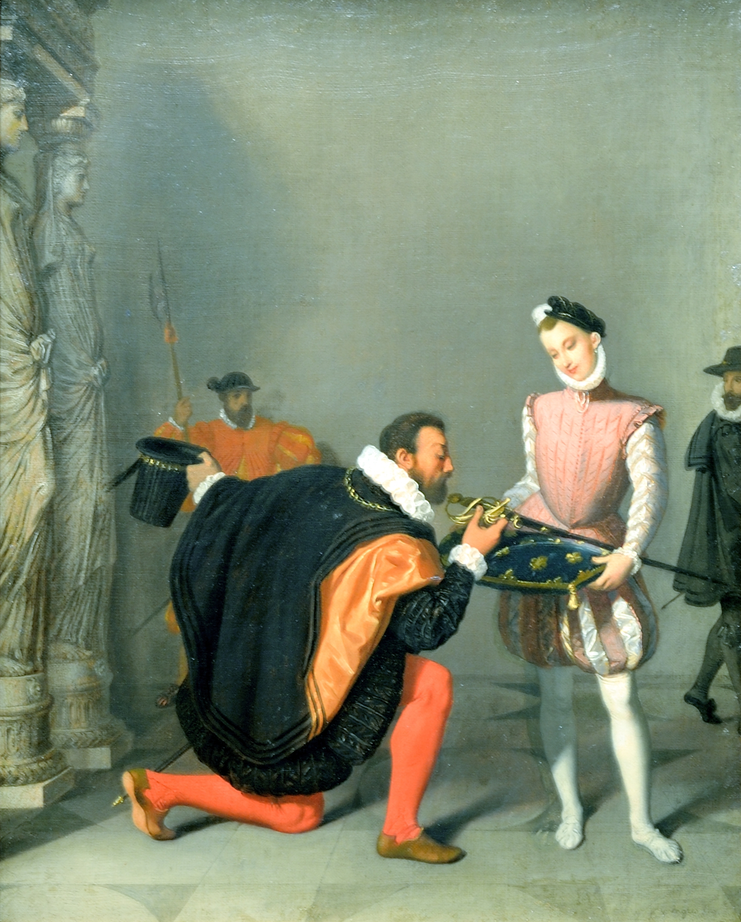 Don Pedro of Toledo Kissing Henry IV's Sword.