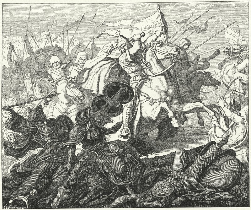 Charles Martel at the Battle of Poitiers