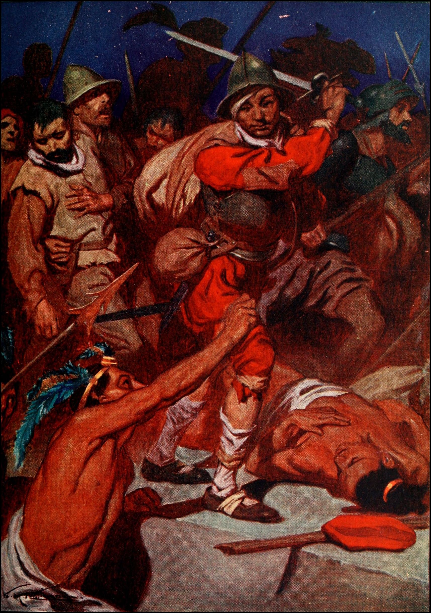Noche Triste. Aztecs rise against the conquistadors