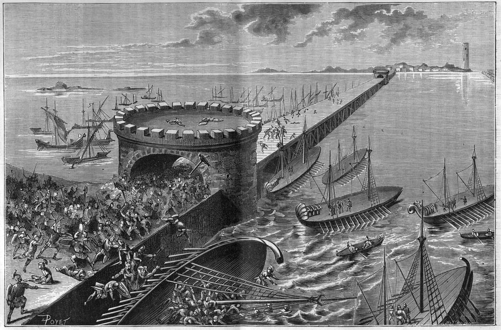 Siege of Alexandria by Jules Cesar