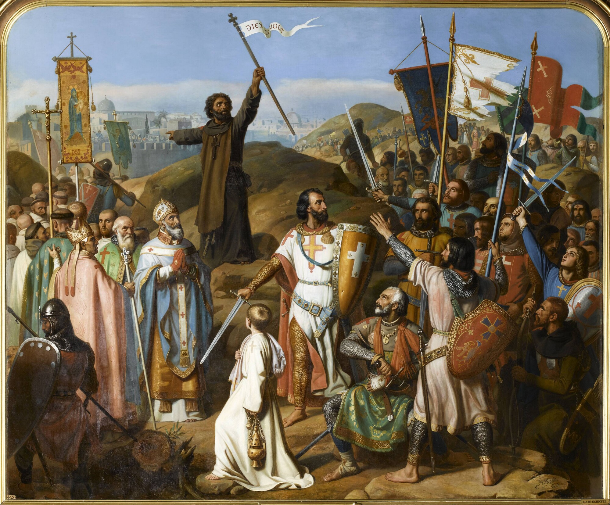 Procession of the Crusaders around Jerusalem