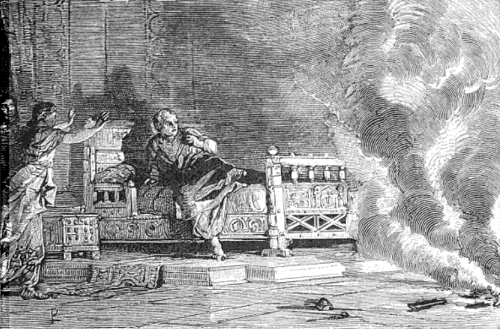 Fire of the palace of Nicomedia