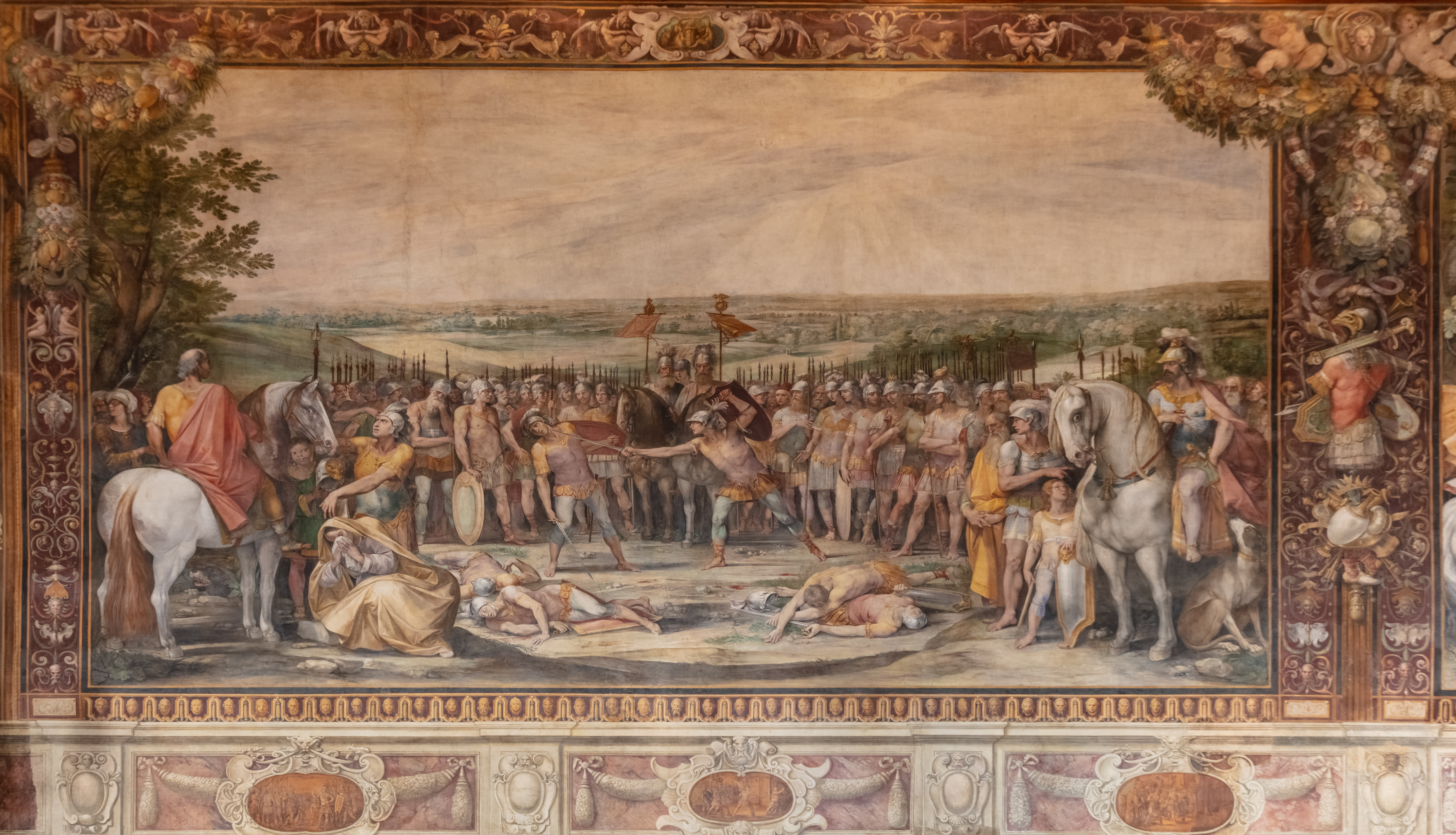 Combat of the Horatii and the Curiatii by Cavalier d'Arpino Capitoline Museums, Rome, Italy 2