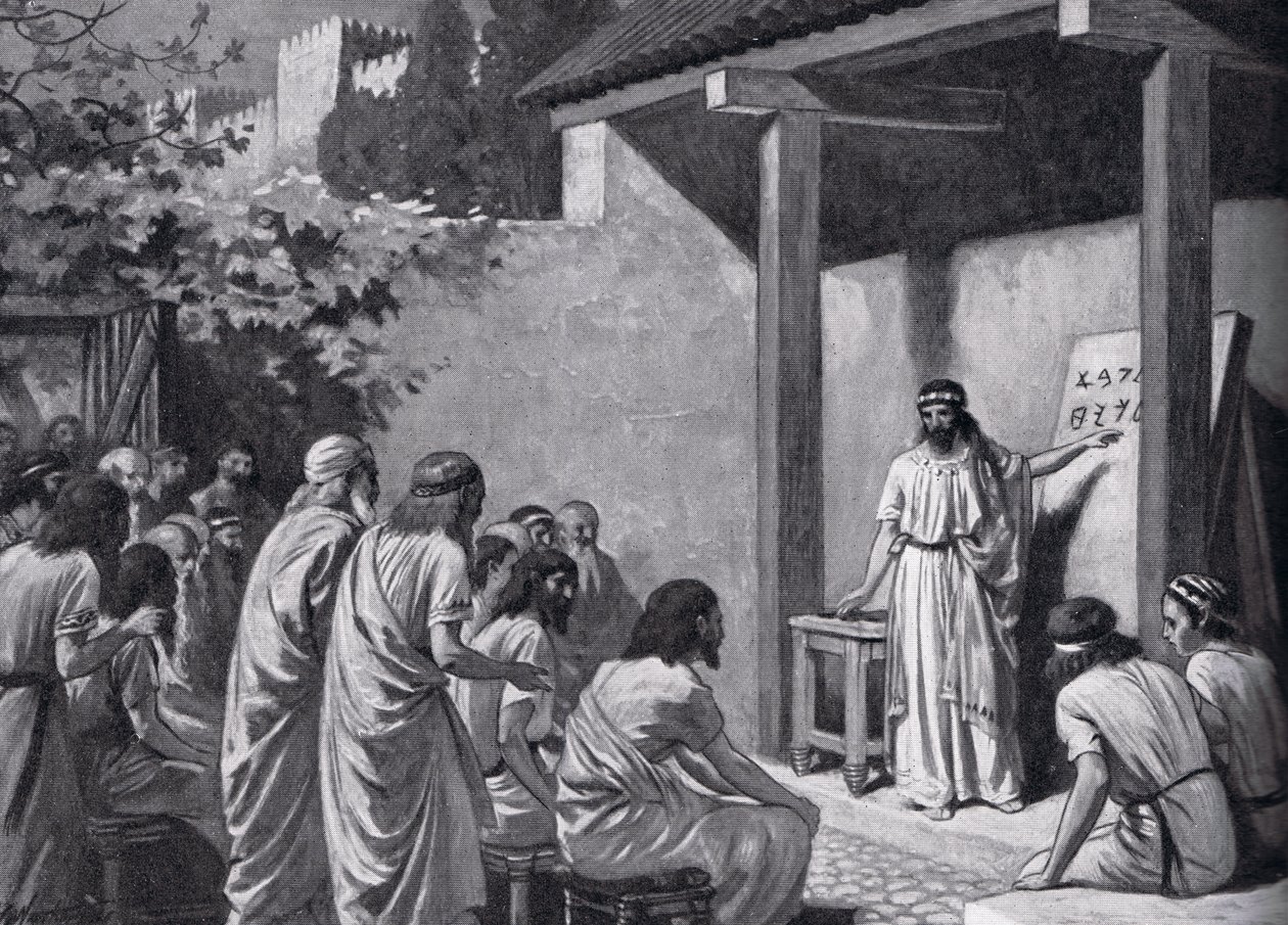Cadmus gives the Greeks an alphabet artist