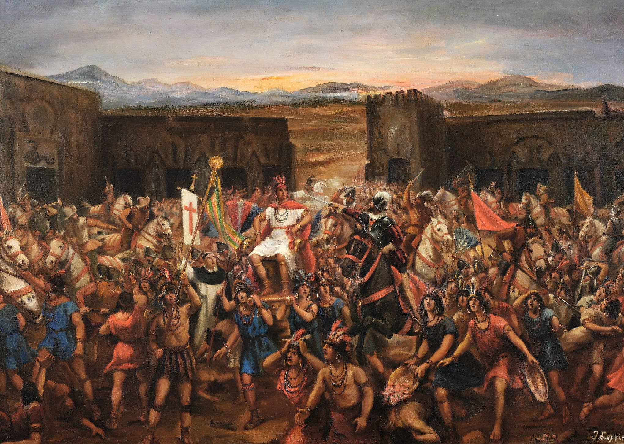 The Capture of Atahualpa in Cajamarca