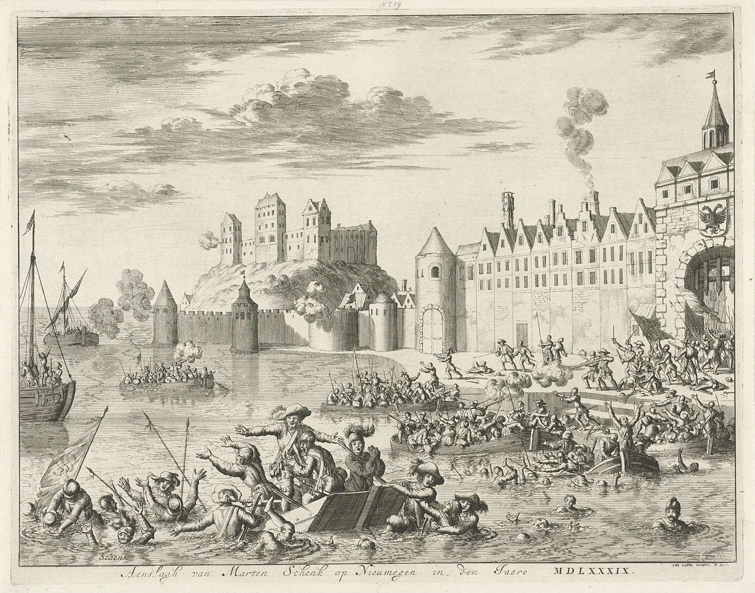Attack by Maarten Schenck on Nijmegen