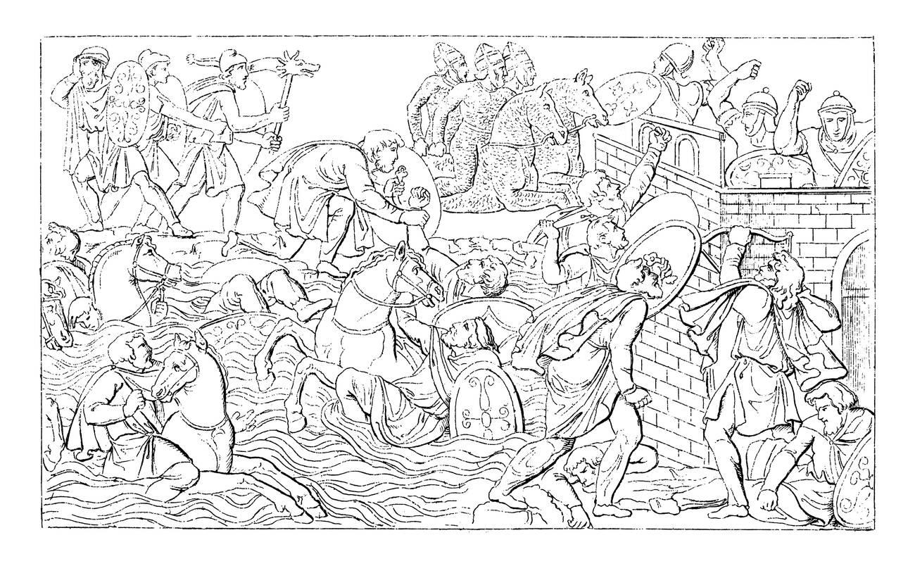 battle scene (Trajan's Column Bilder Atlas