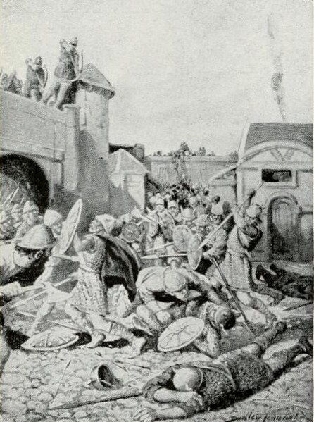 Street fight in York