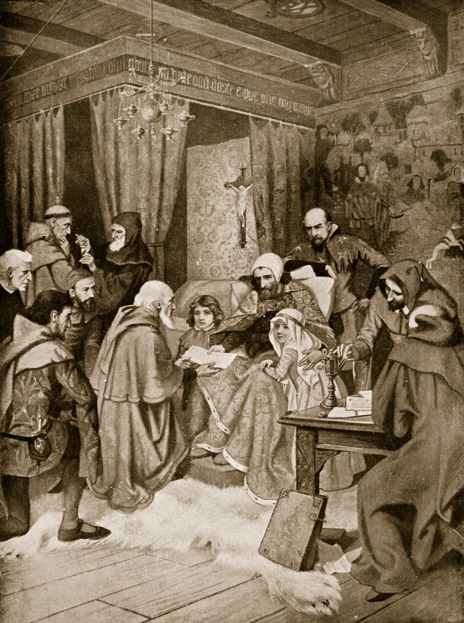 Robert Bruce conferring a Charter