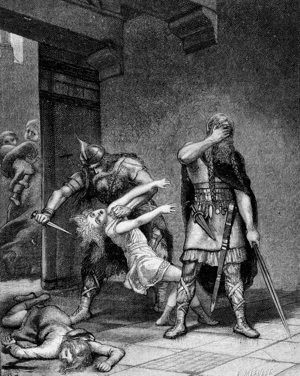 Clotaire I and Childebert I, the Frankish kings, murdered two sons of their brother Clodomir