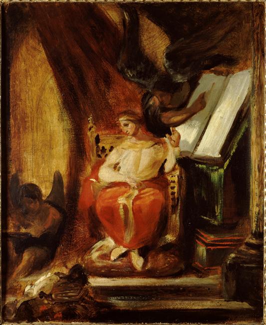 Emperor Justinian composing his Institutes