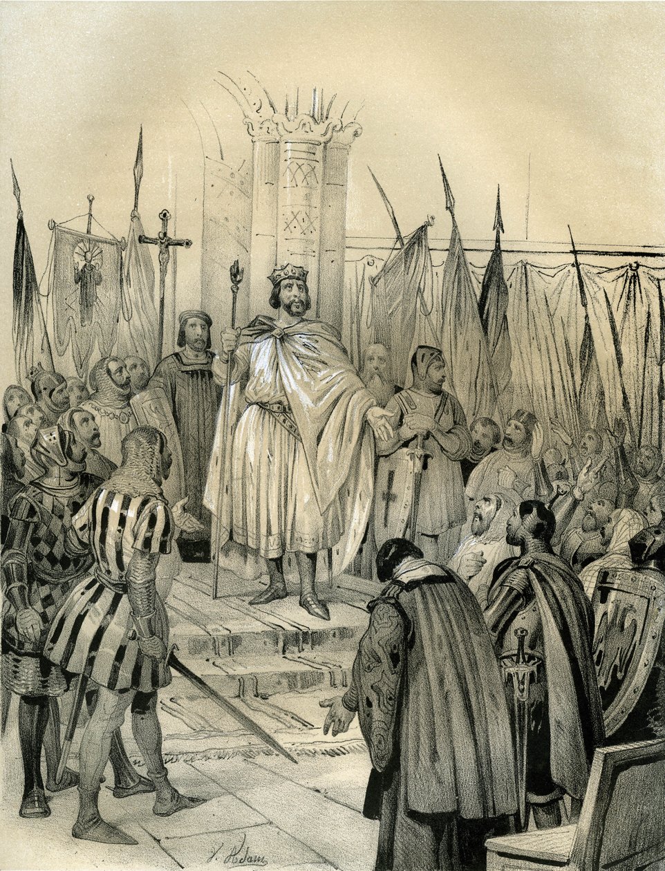 Coronation of Hugues Capet(941-996) in Noyon