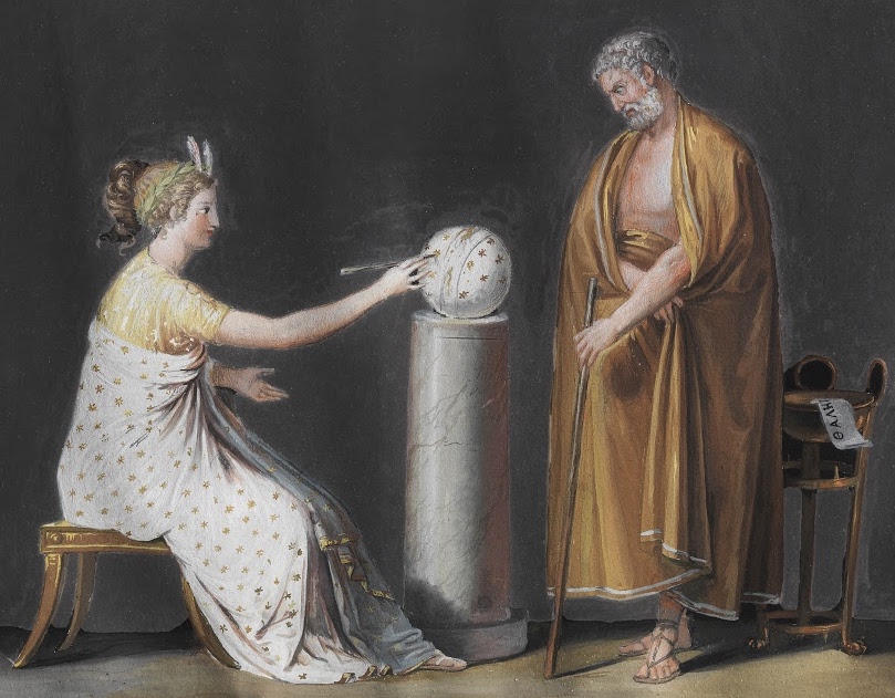 Urania, the Muse of Astronomy Reveals to Thales the Secrets of the Skies, Antonio Canova