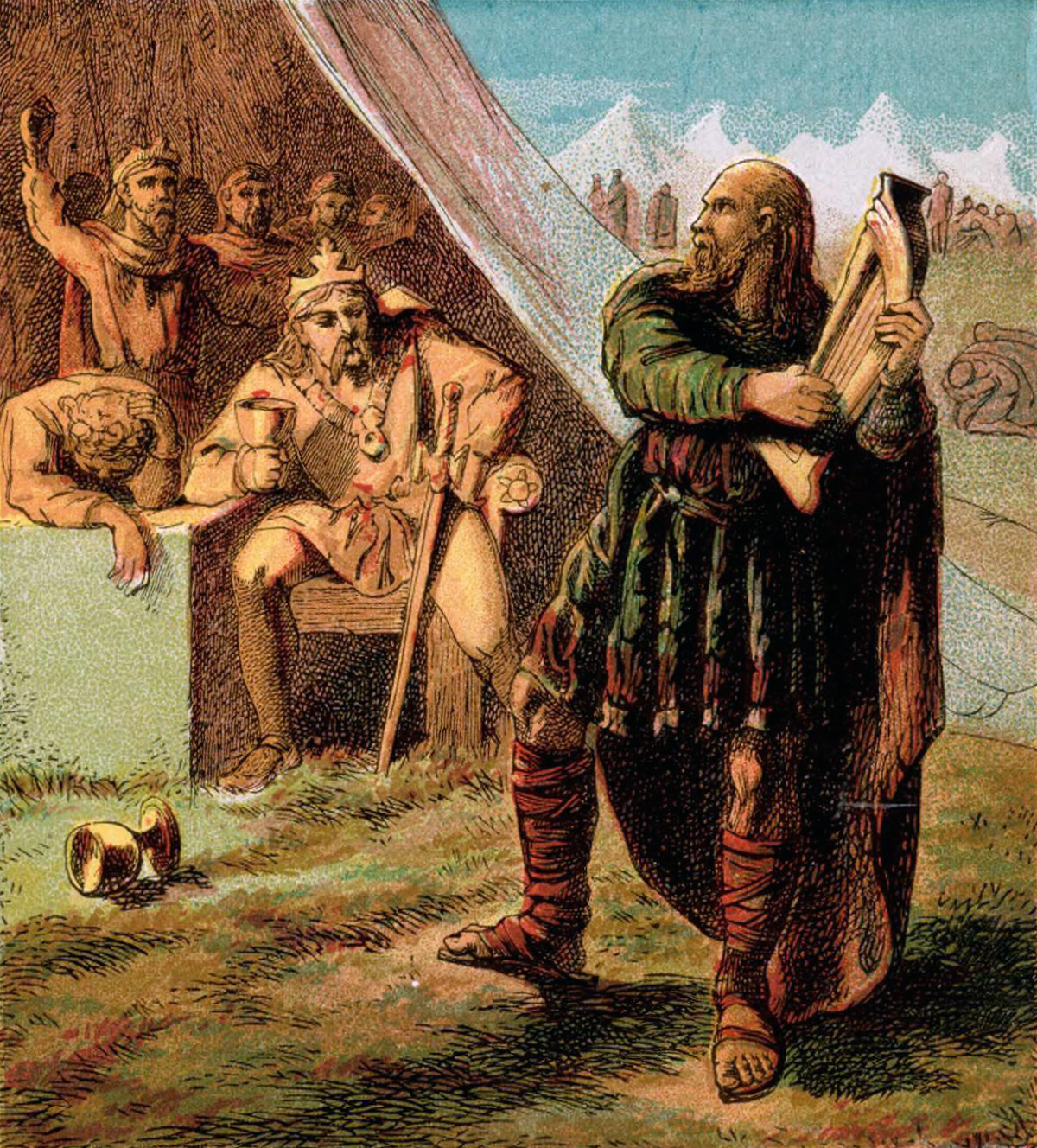 Alfred infiltrates the Danish camp
