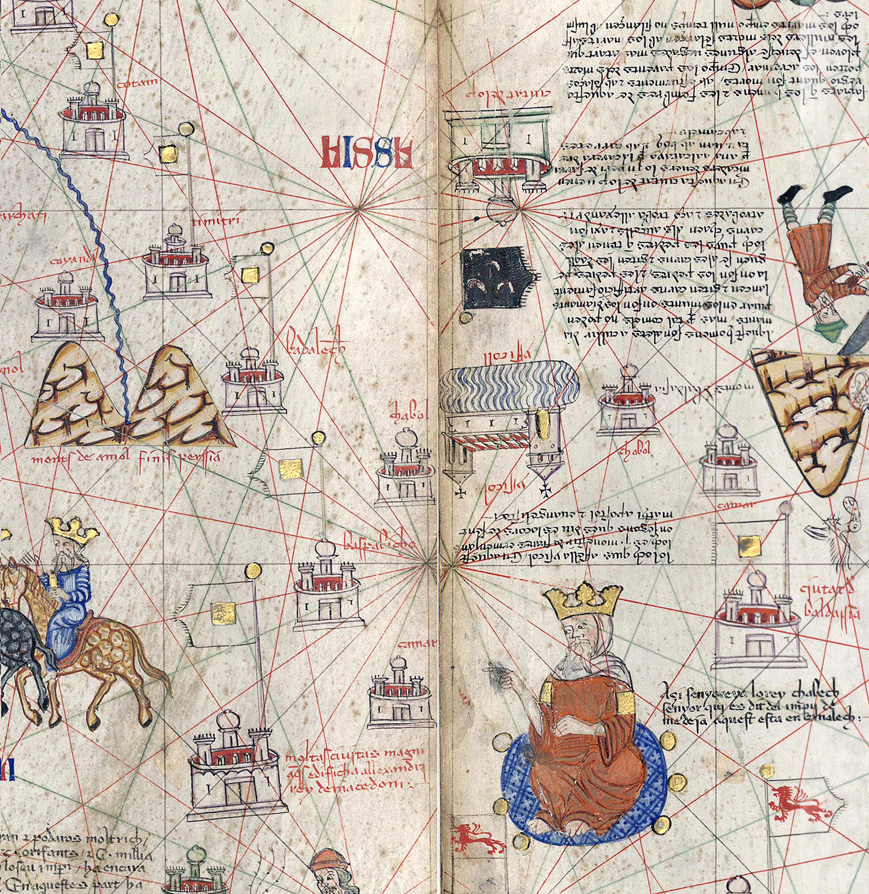 Kebek & Kingdom of Chagatai, Catalan Atlas Cresques Abraham