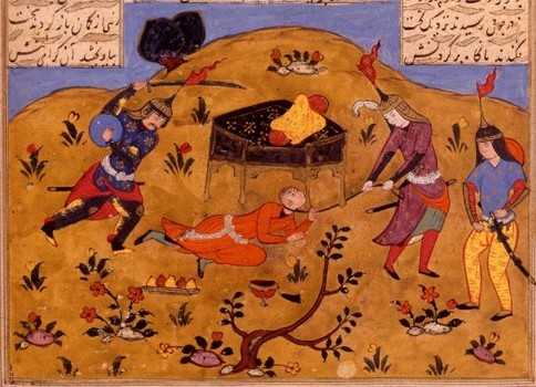 Murder of King Hurmuzd by Bandwi and Gustham