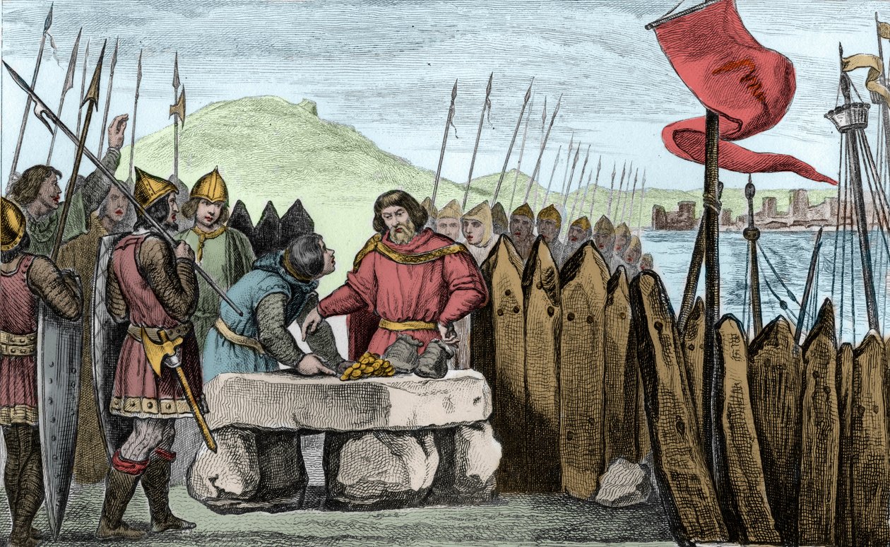 Charles 'the fat' III pays off viking invaders