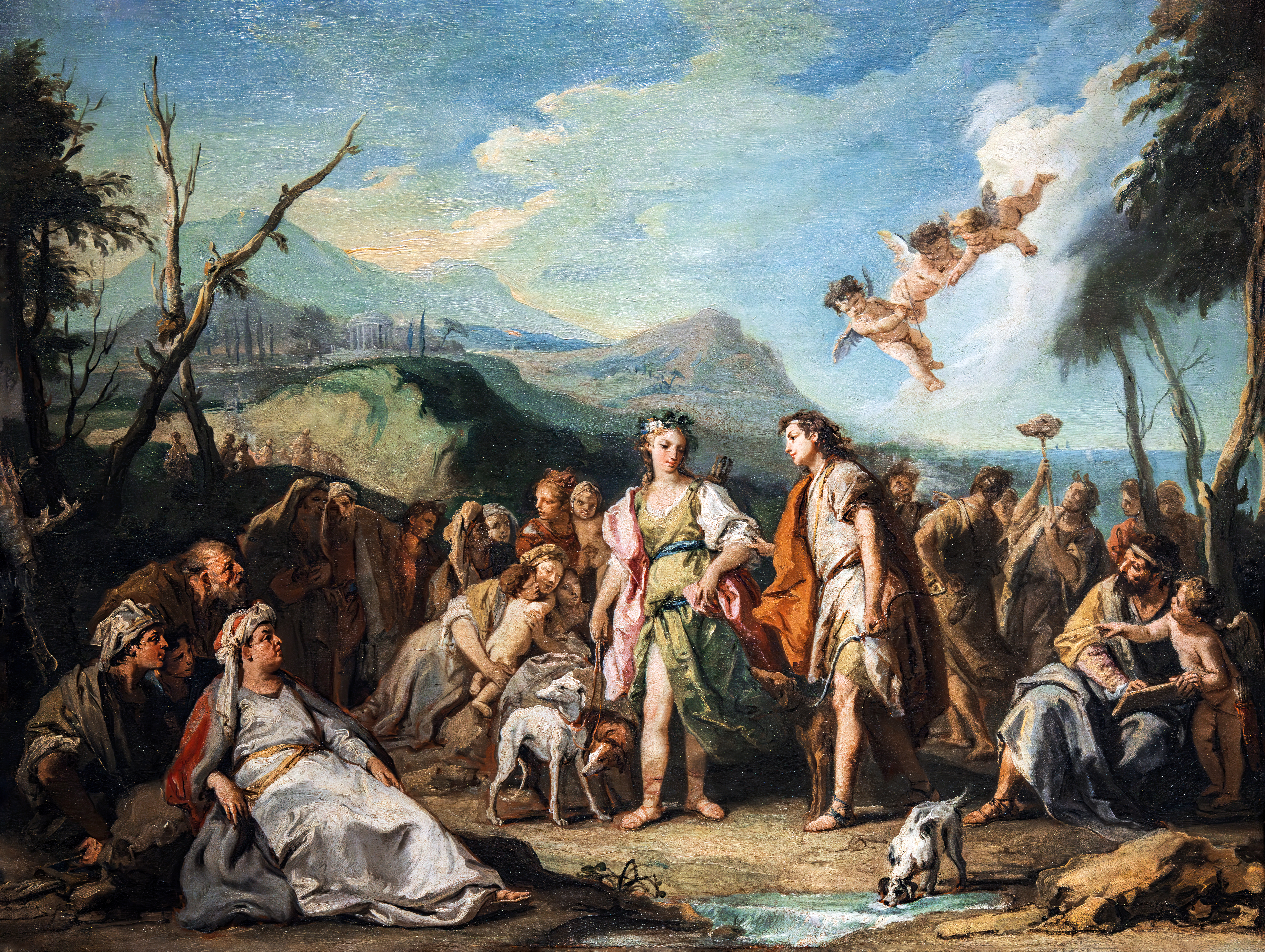 Anzia and Abrocome meet at the Feasts of Diana