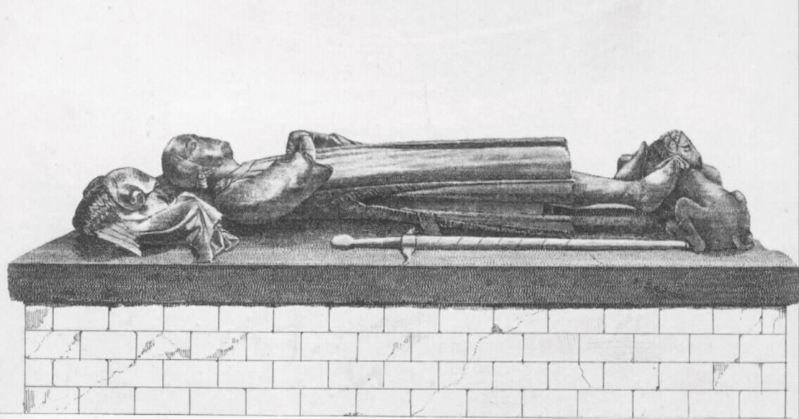 Tombeau prétendu de Raoul de Crépy, comte de Montdidier décédé en