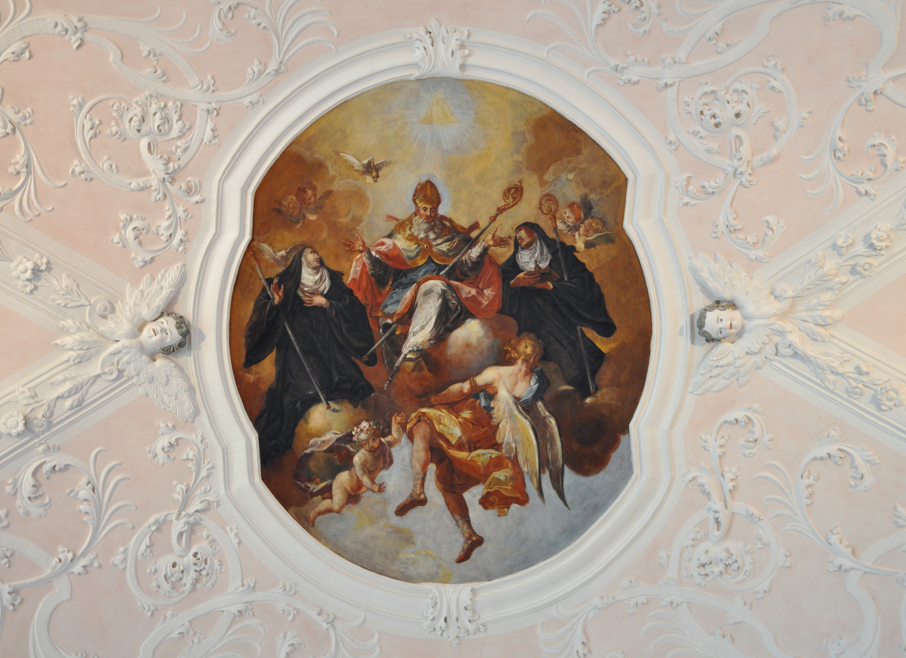 Church of St Remigius, ceiling painting by Jacob Carl Stauder