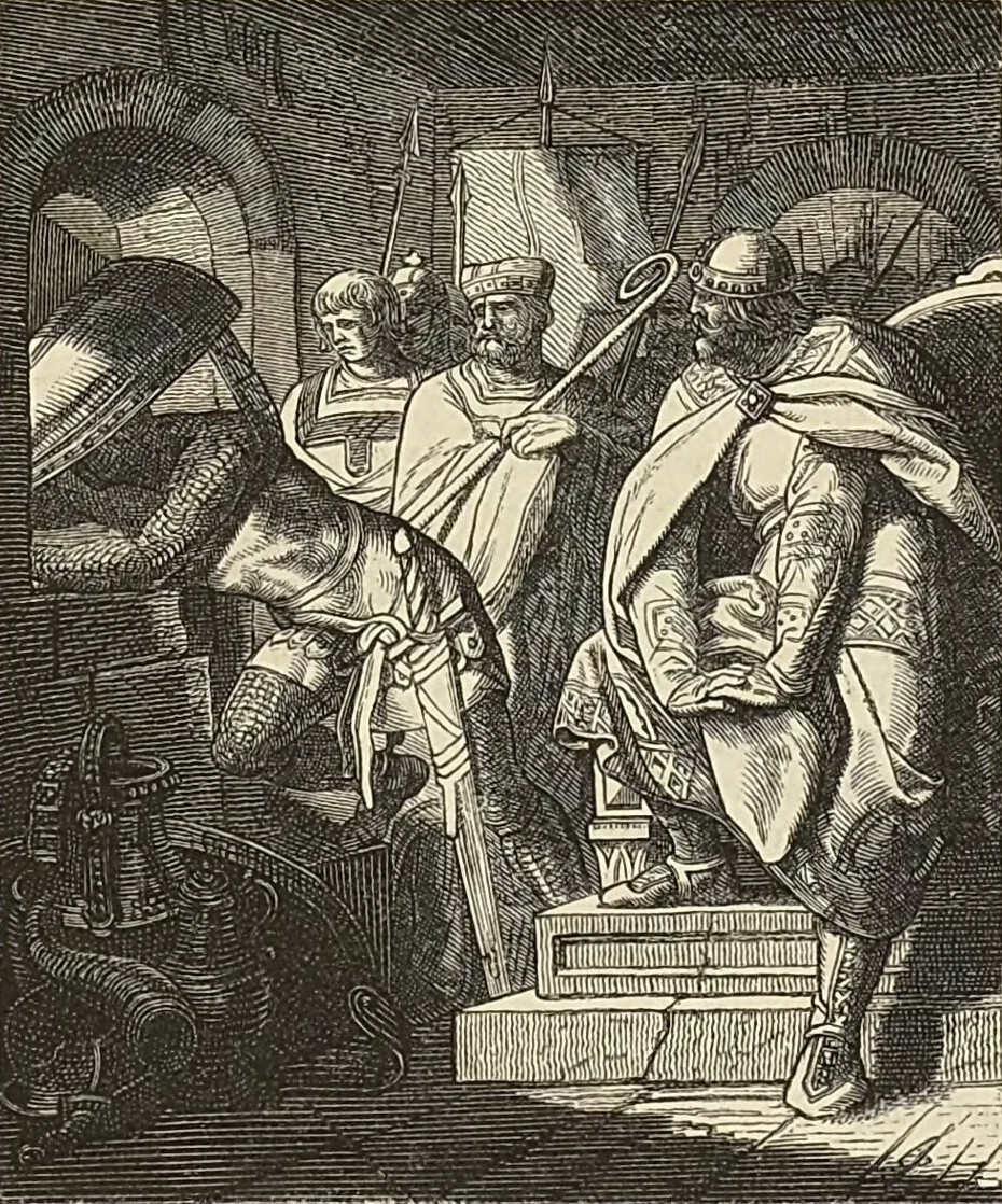 Rudolf of Schwabia disstressed by the Mainzers