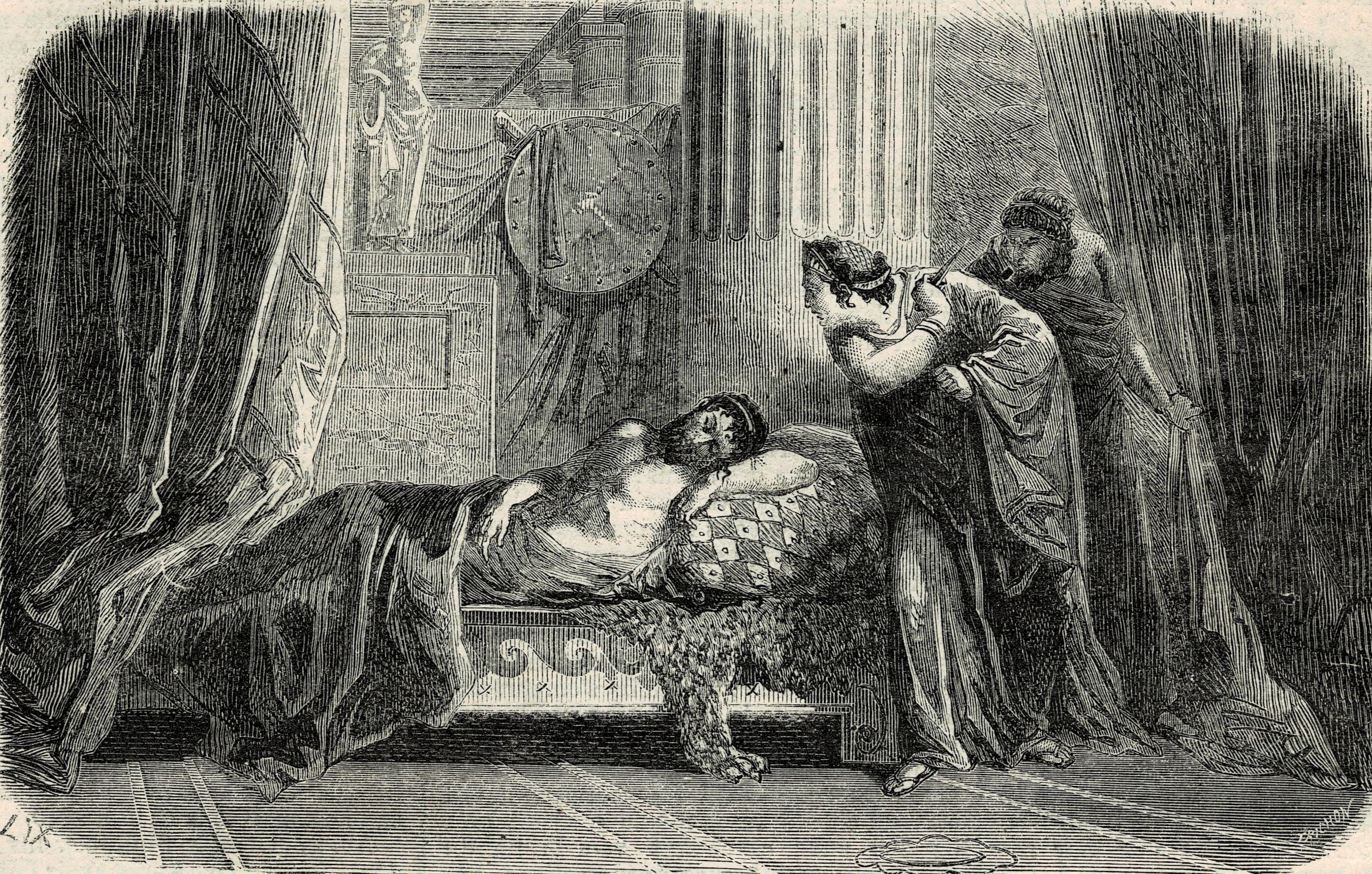 Agamemnon assassinated by Clytemnestra