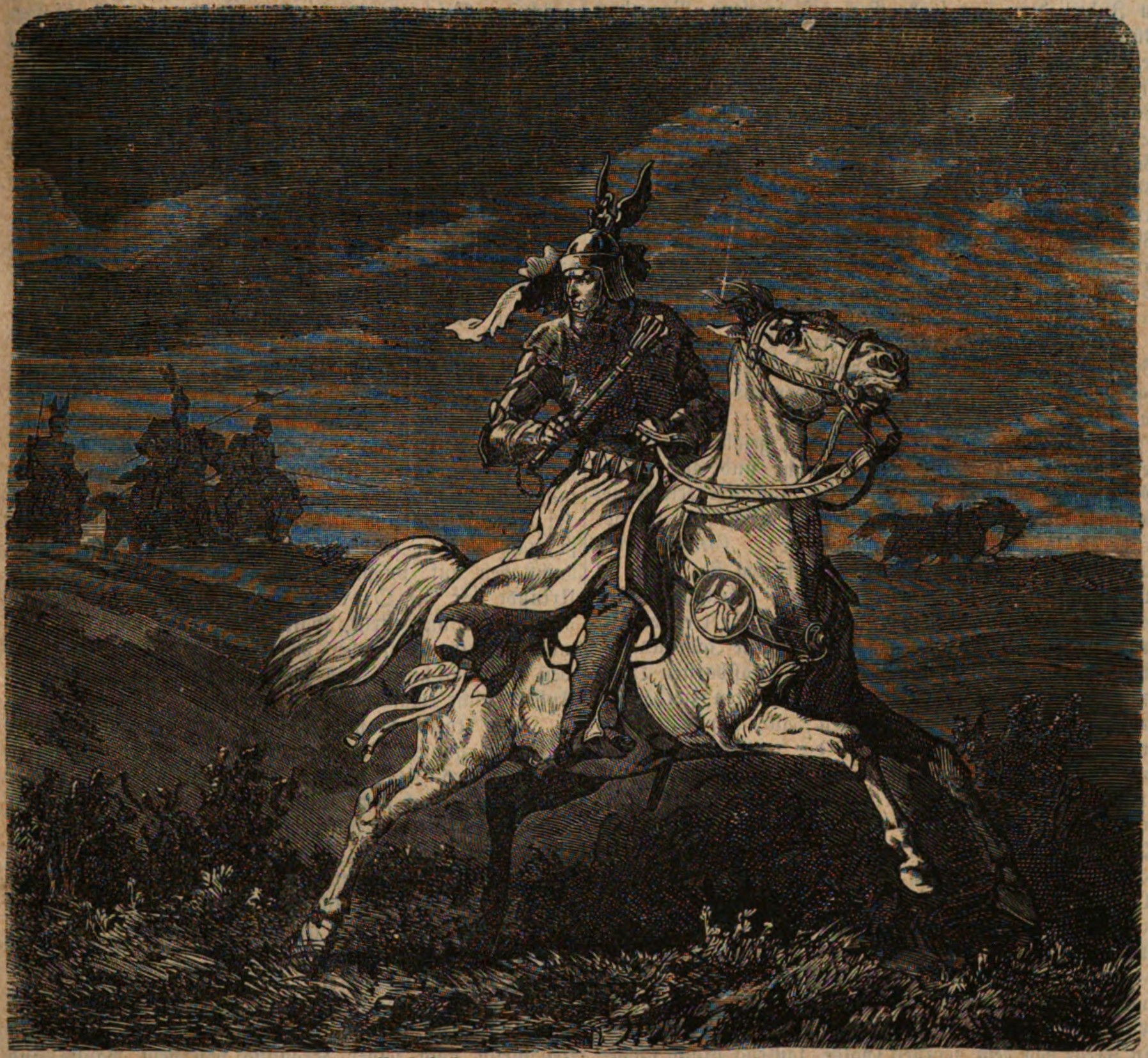 Pope John XII on the run after the Capua campaign