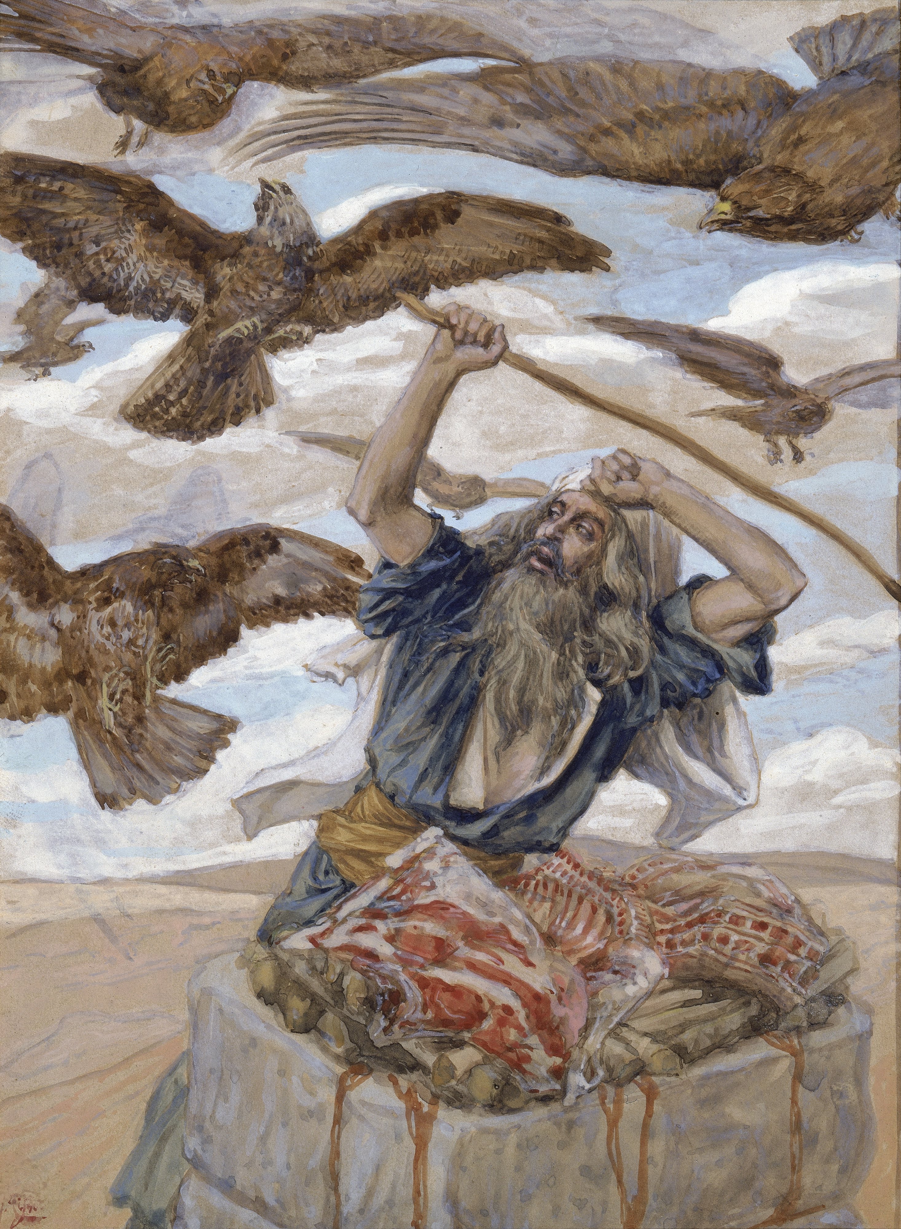 Abram Guarding His Sacrifice