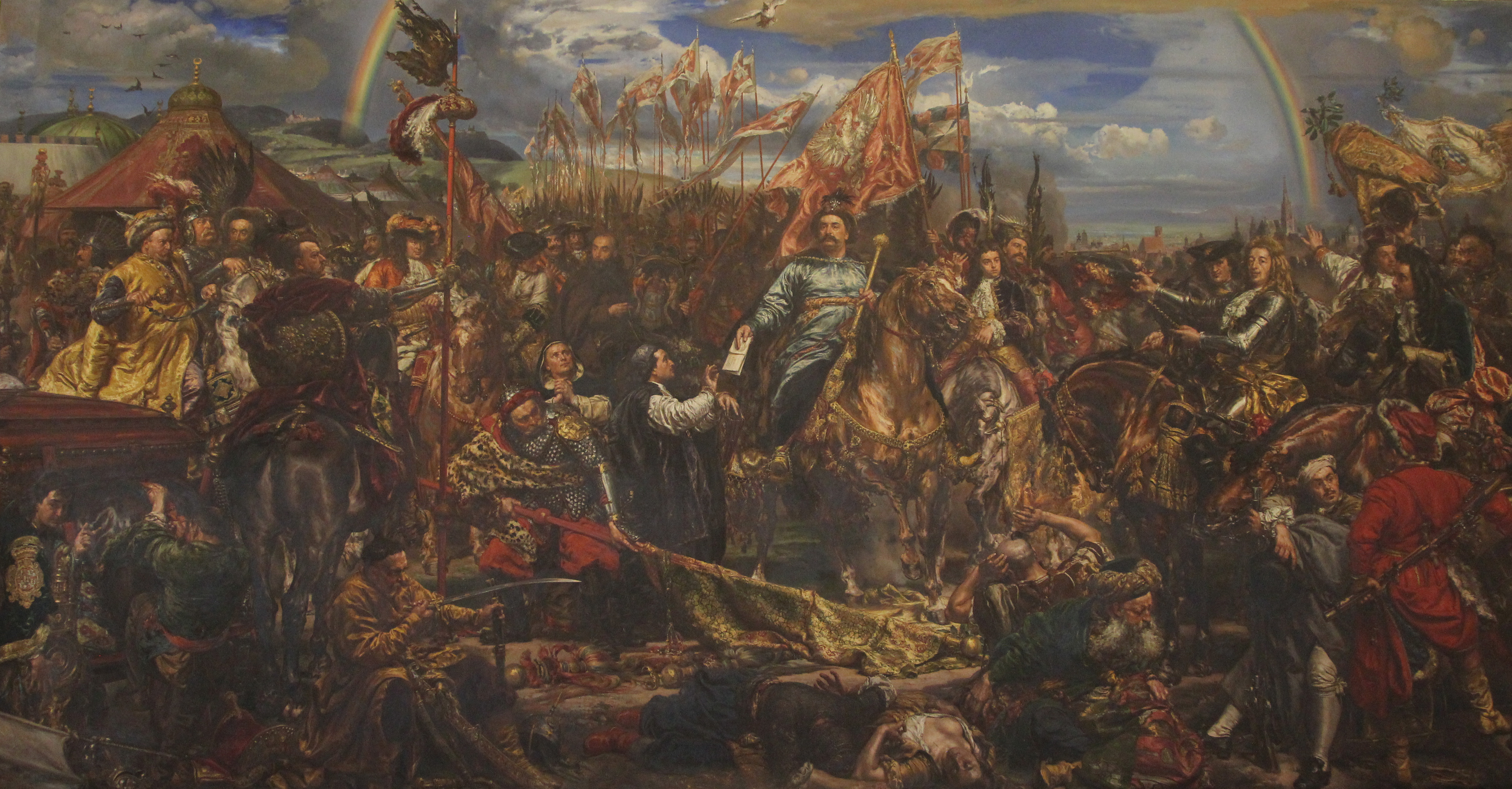 King John III Sobieski Sobieski sending Message of Victory to the Pope