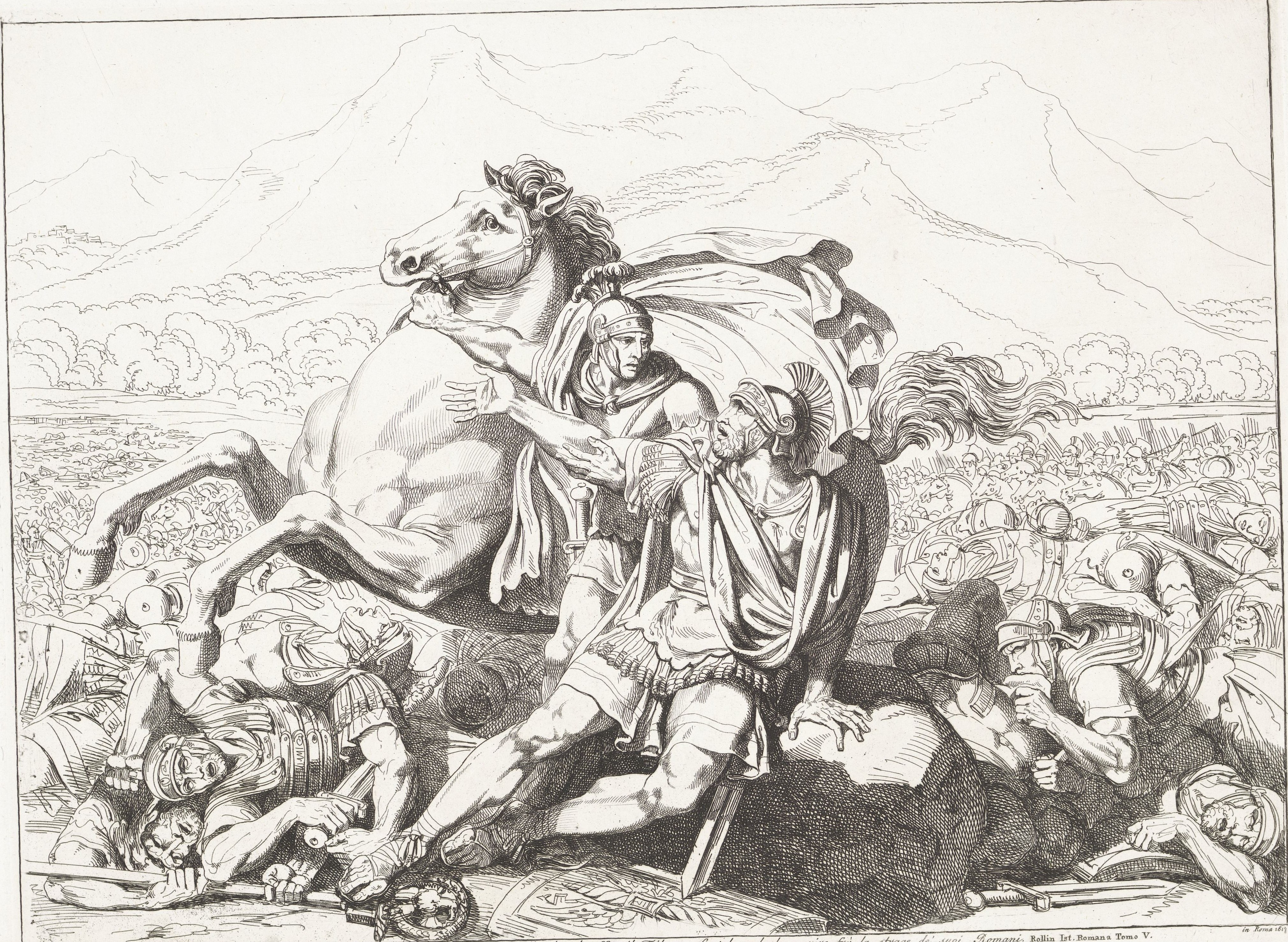 Death of Lucius Aemilius Paullus (Paolo Emilio) at Battle of Cannae