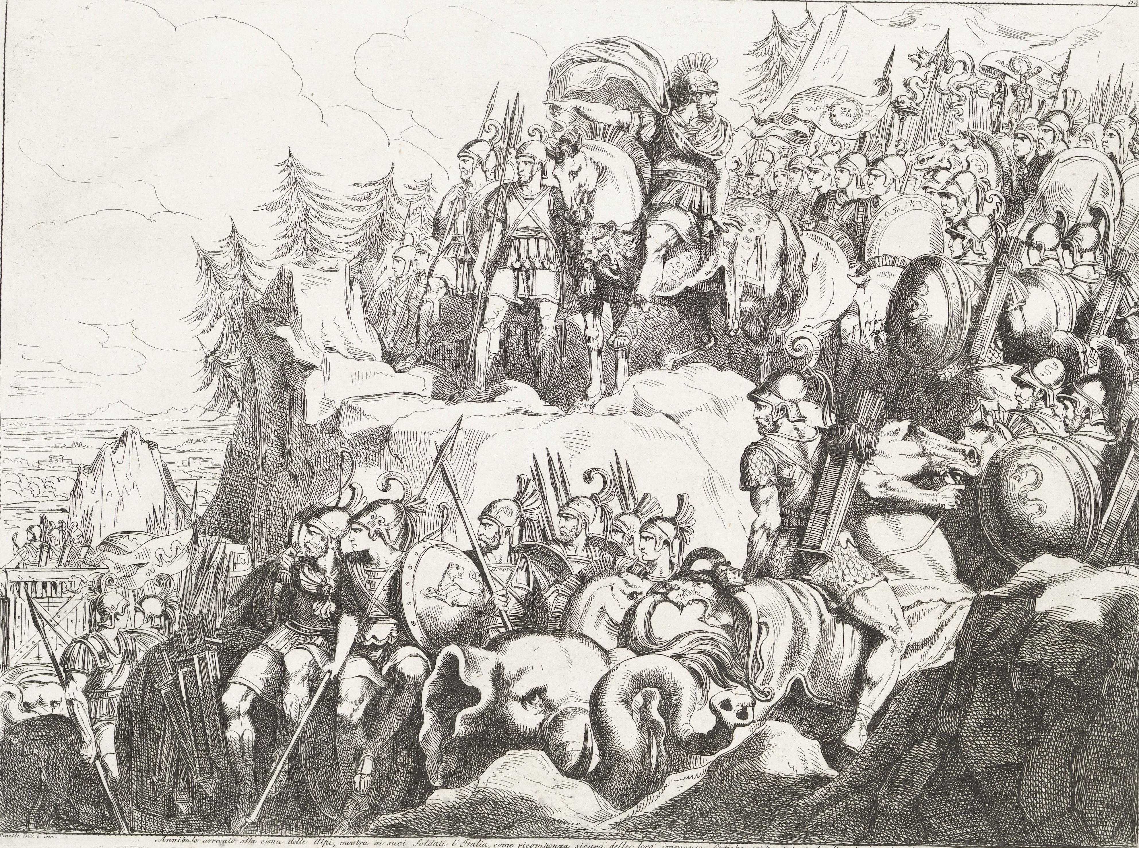 Hannibal crosses the Alps Hannibal arrived at the summit of the Alps