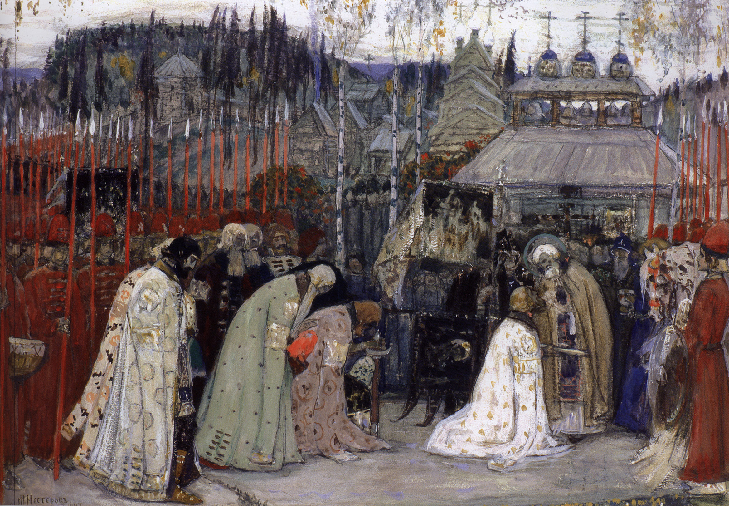 Blessing of Sergius of Radonezh and Dmitry Donskoy at the Battle of Kulikovo