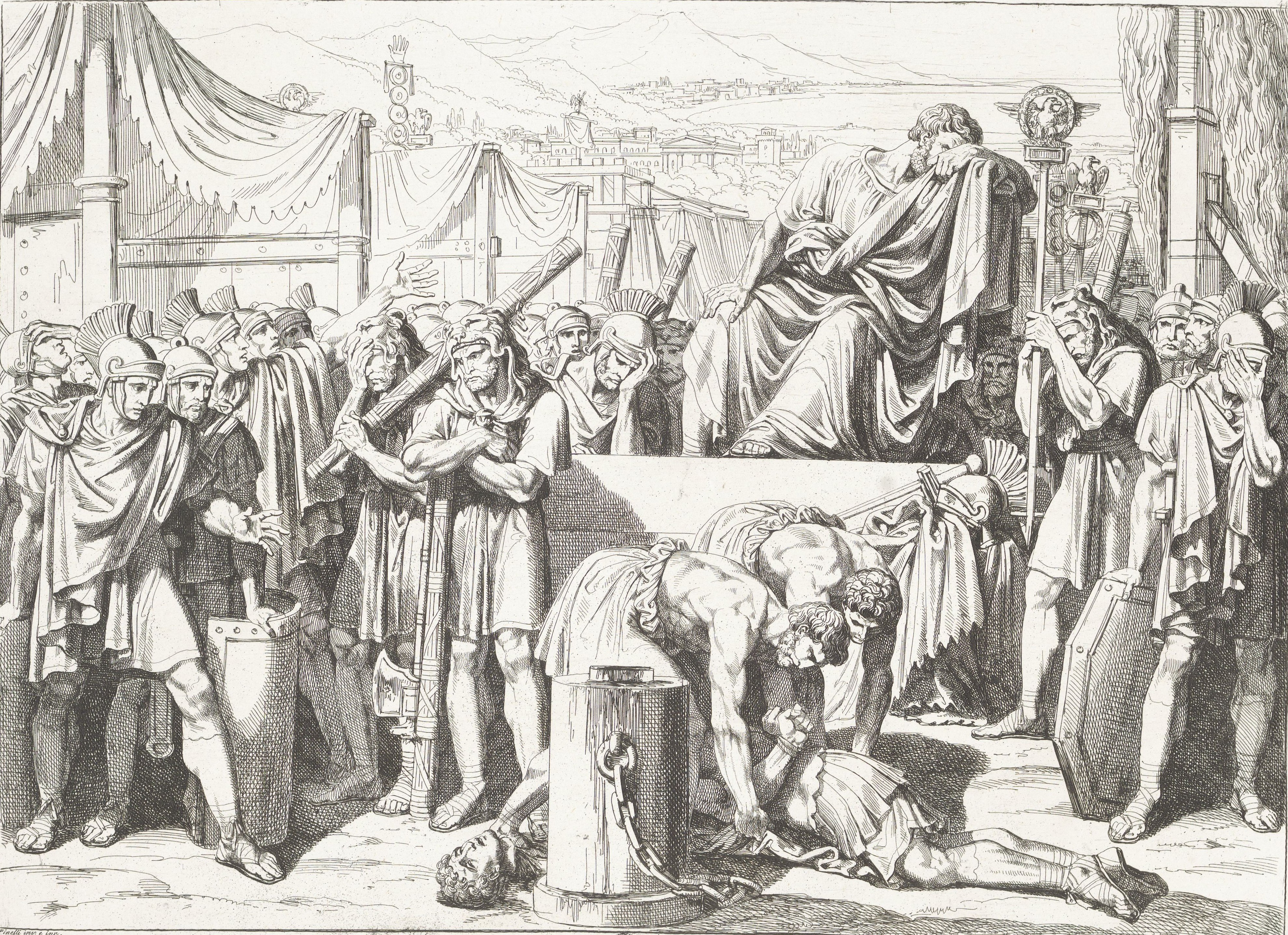 Consul Titus Manlius Torquatus has his son beheaded