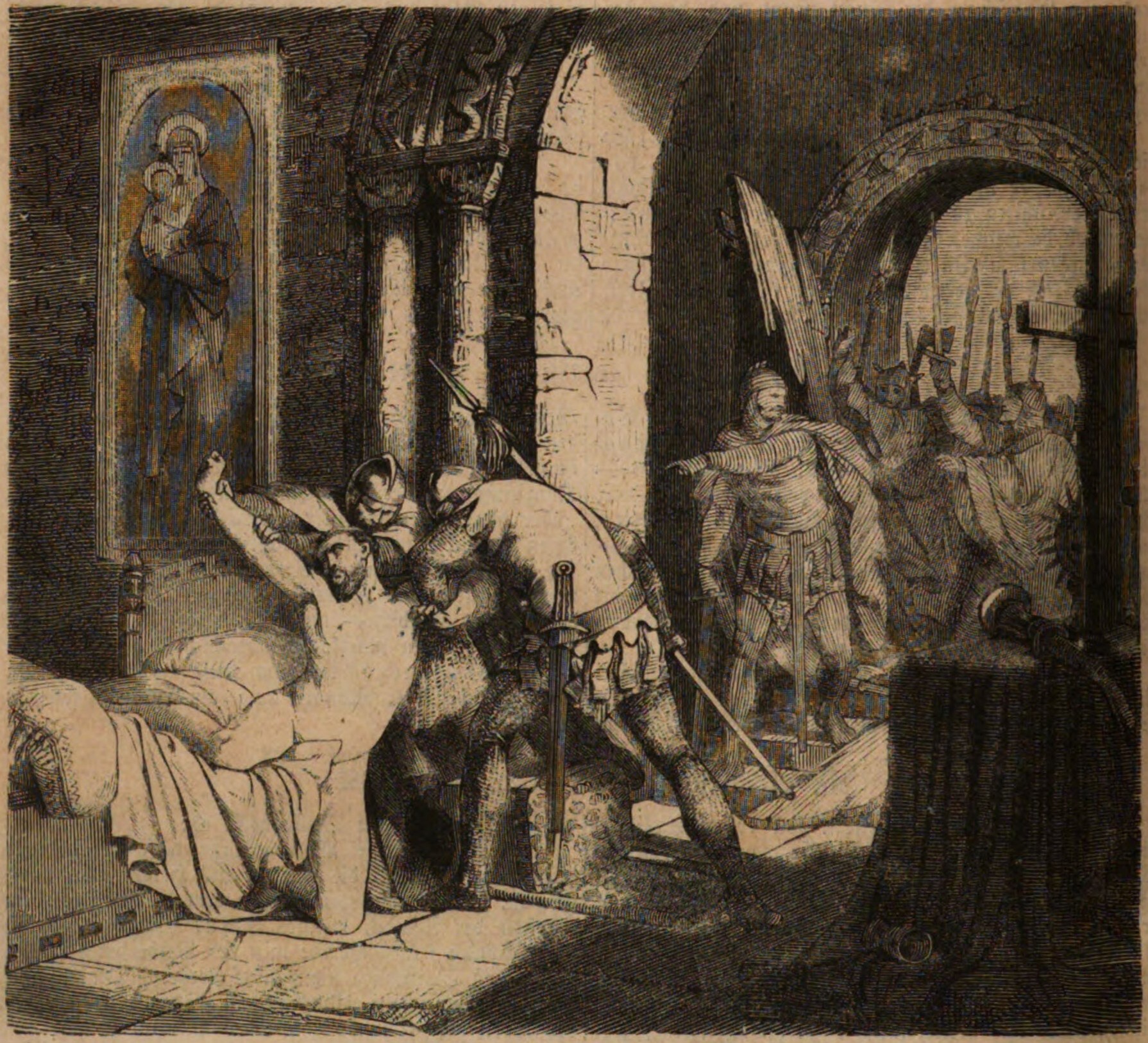 Pope Martin I taken prisoner