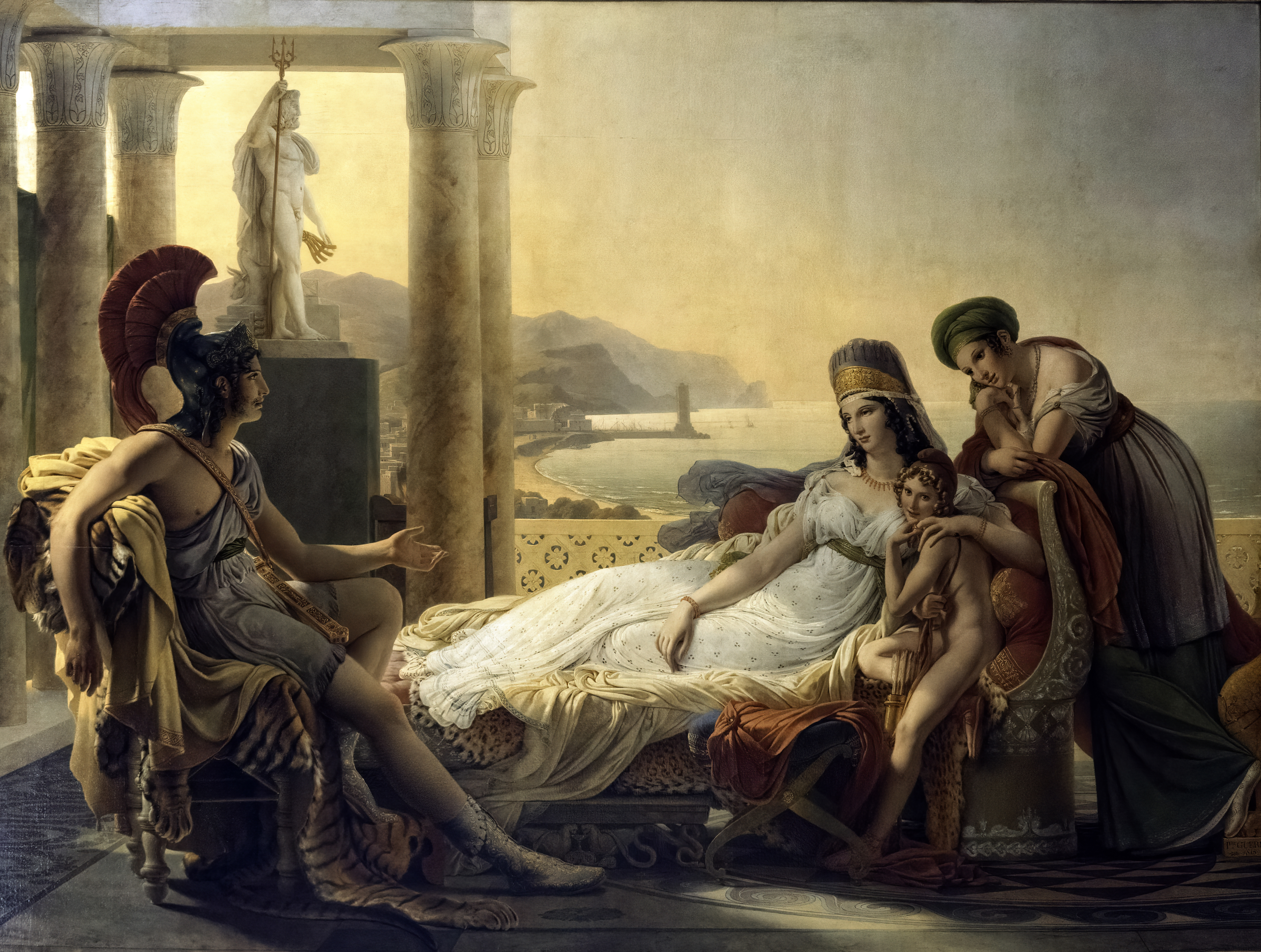 Aeneas tells Dido the misfortunes of the Trojan city Pierre-Narcisse Guérin