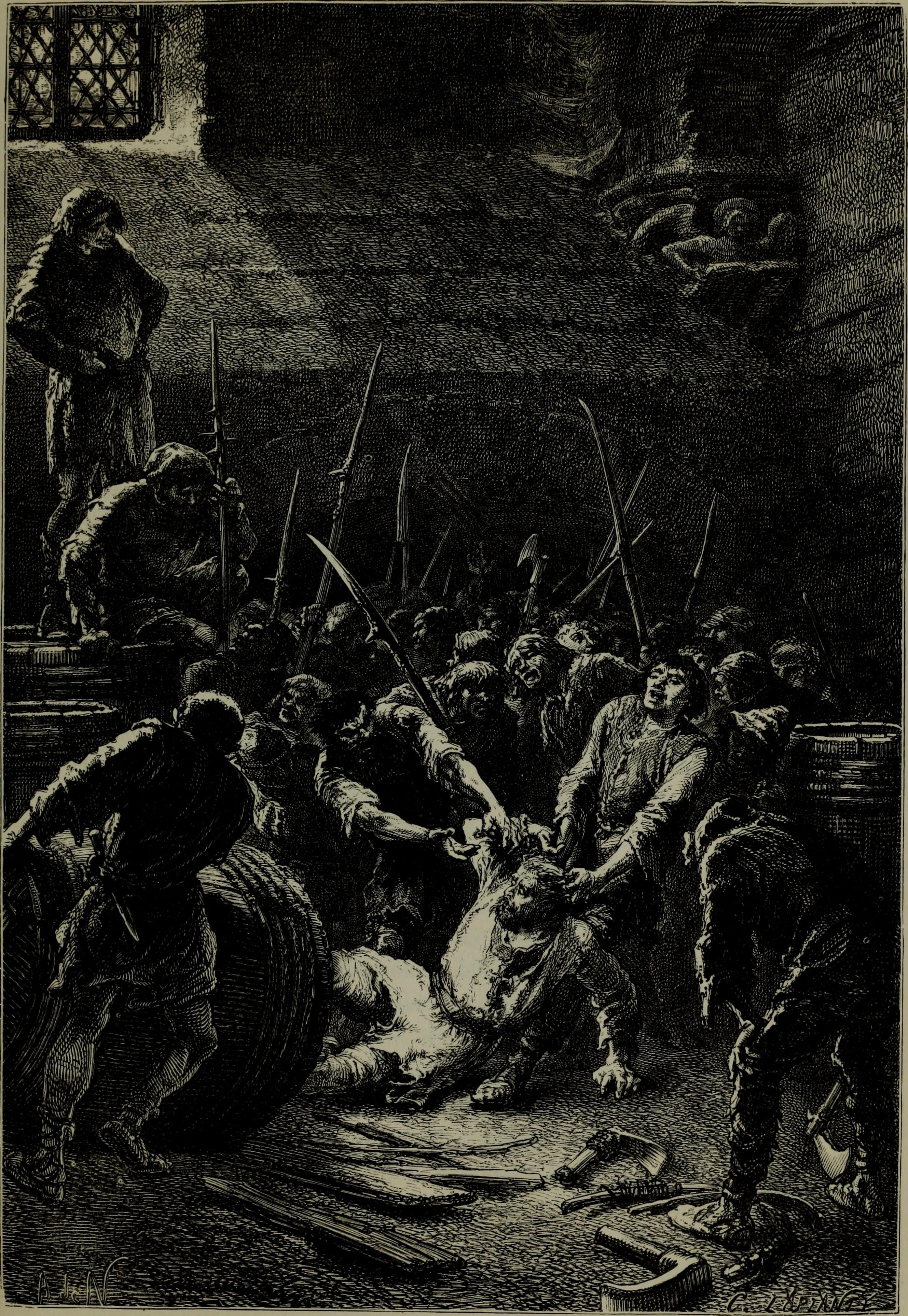 Bishop Gaudri Dragged From the Cask