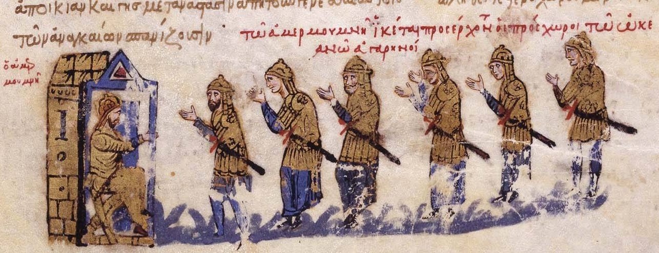 The Arabs of Iberia address their leader Apochaps