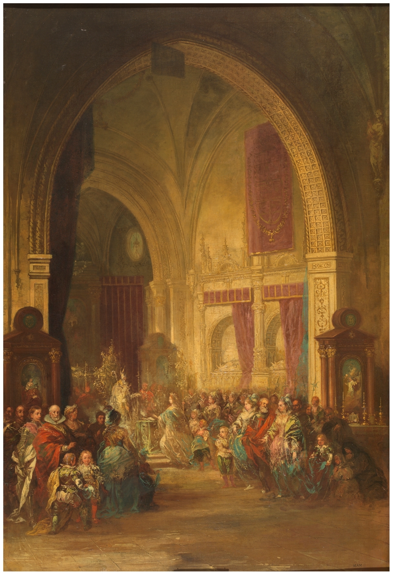 Ceremony in the Chapel of the New Kings in Toledo Cathedral