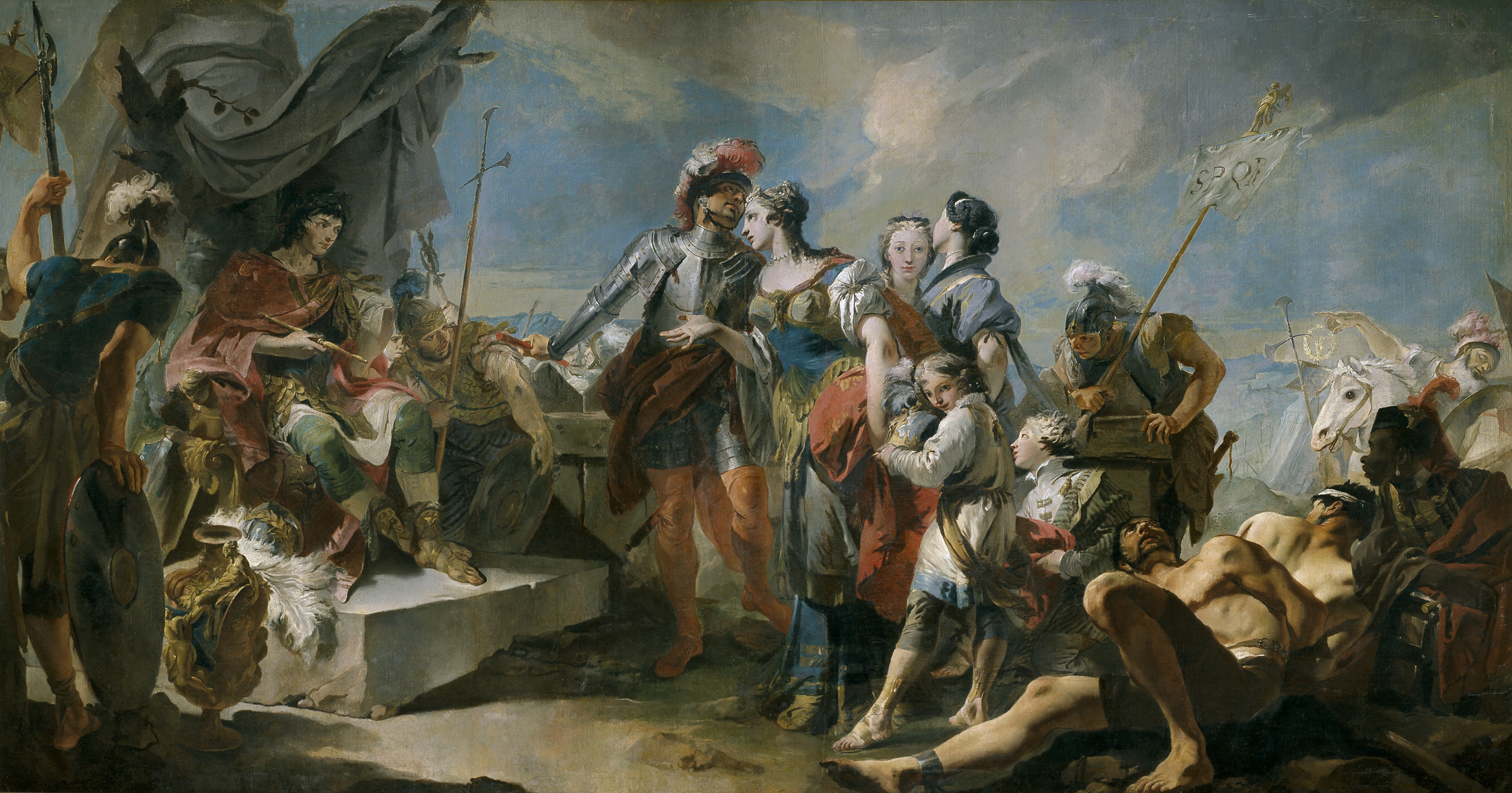 The Triumph of Aurelian or Queen Zenobia in front of Aurelian